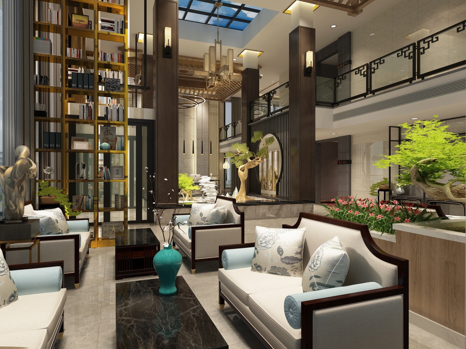 新中式沙发3D模型下载【ID:422761295】