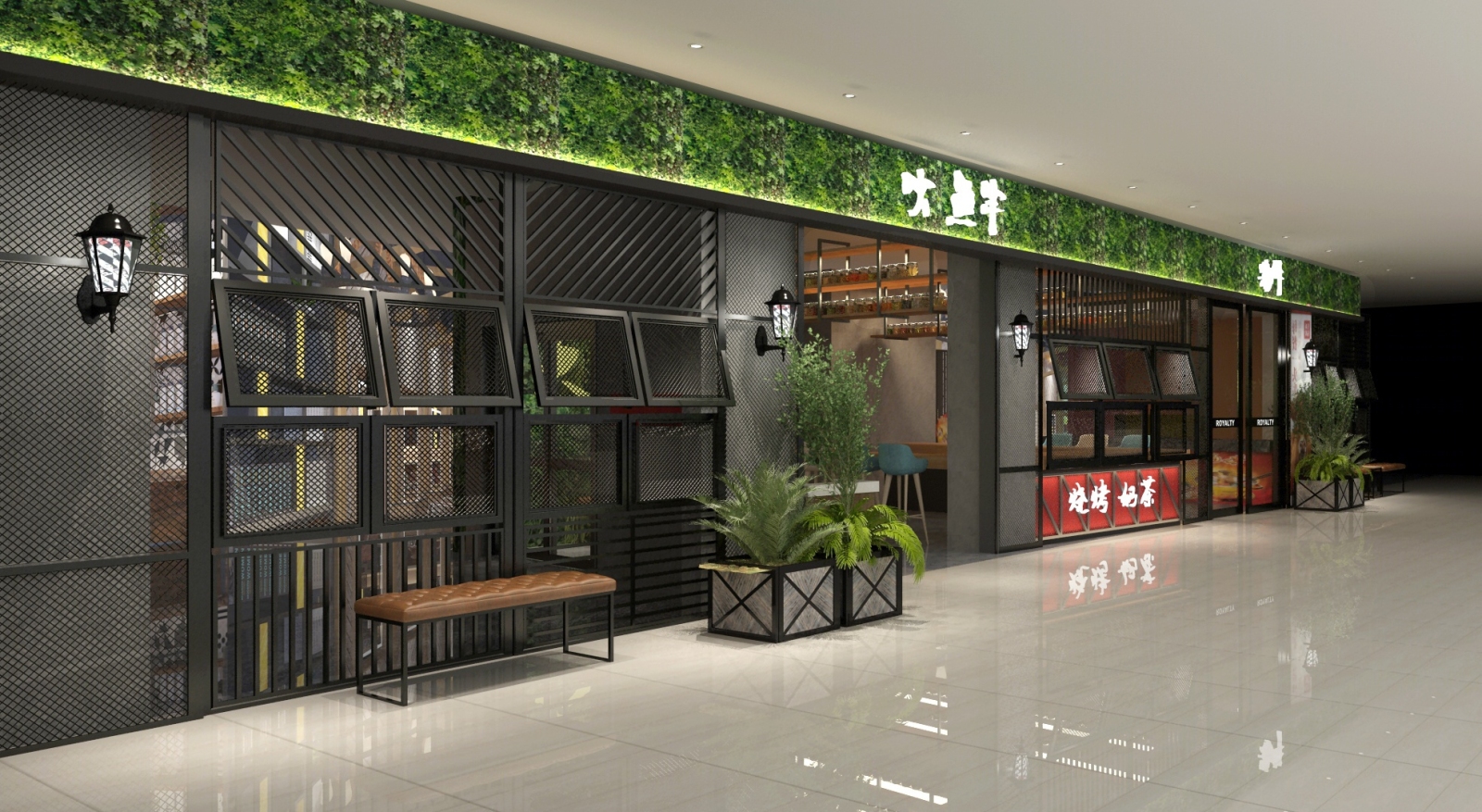 工业风花店门头3D模型下载【ID:122763720】