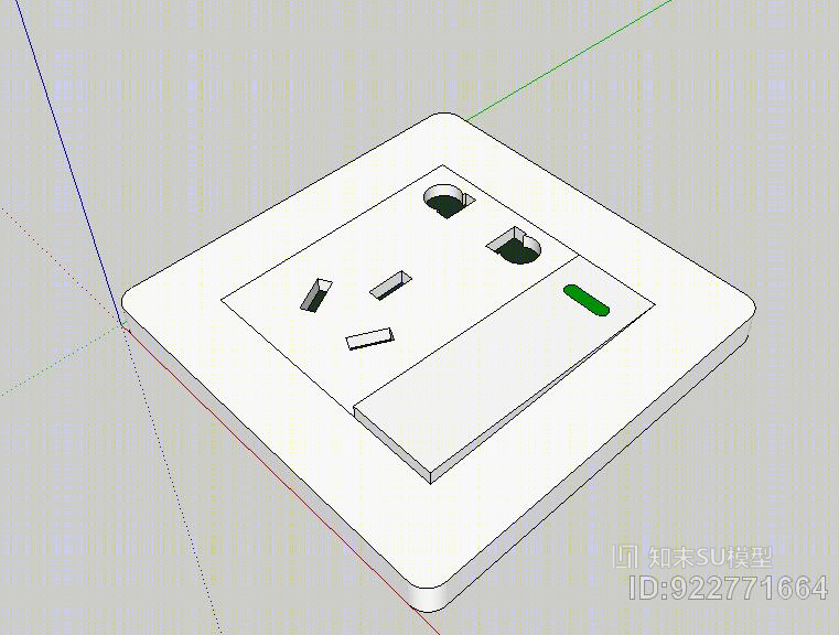 现代开关控制板SU模型下载【ID:922771664】