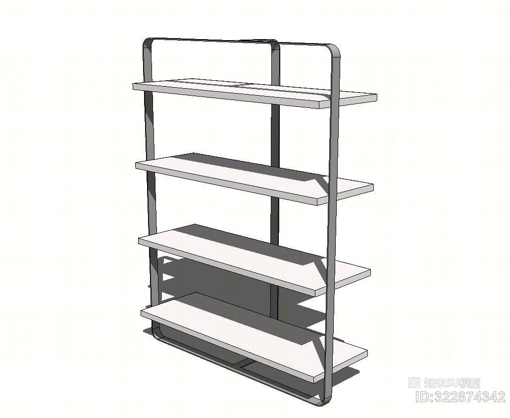 现代风格陈列柜SU模型下载【ID:322874342】