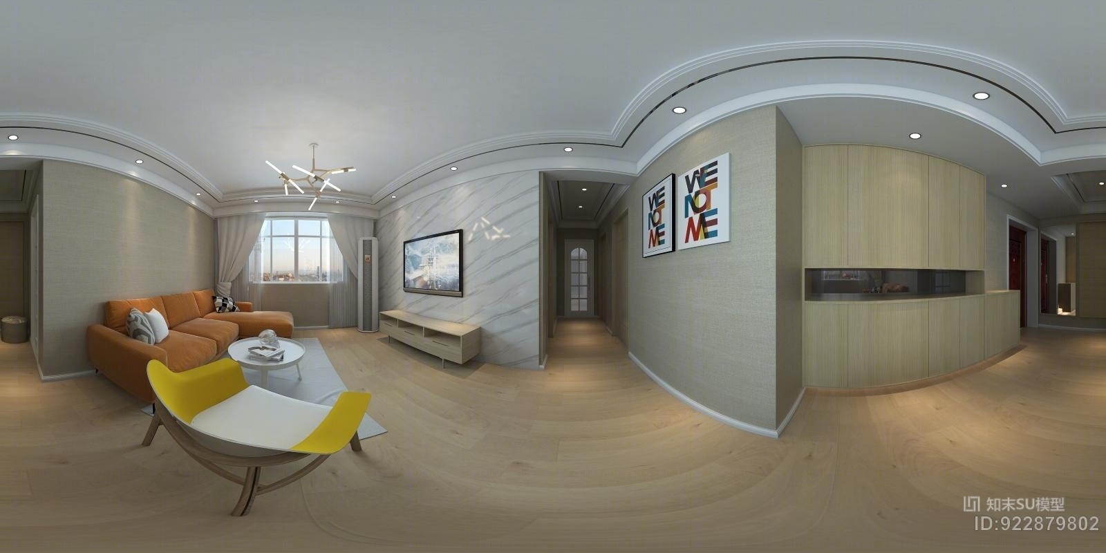 带VR材质灯光SU模型下载【ID:922879802】