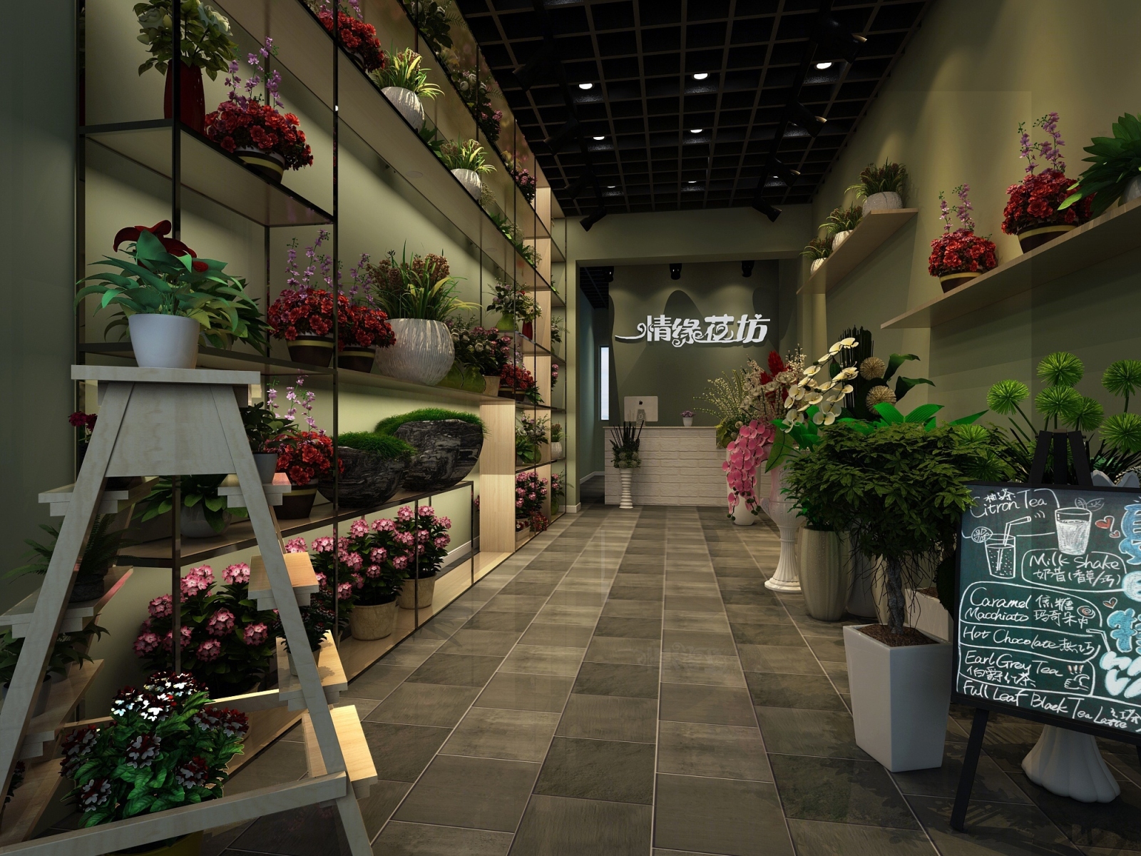 现代花店3D模型下载【ID:122996773】