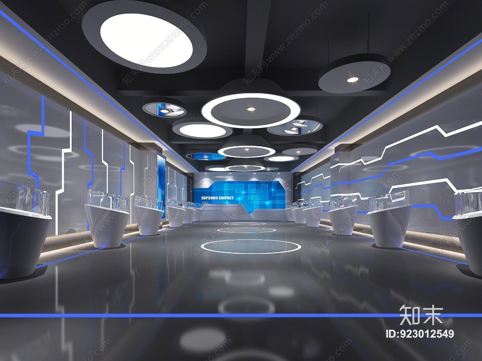 现代展柜3D模型下载【ID:923012549】