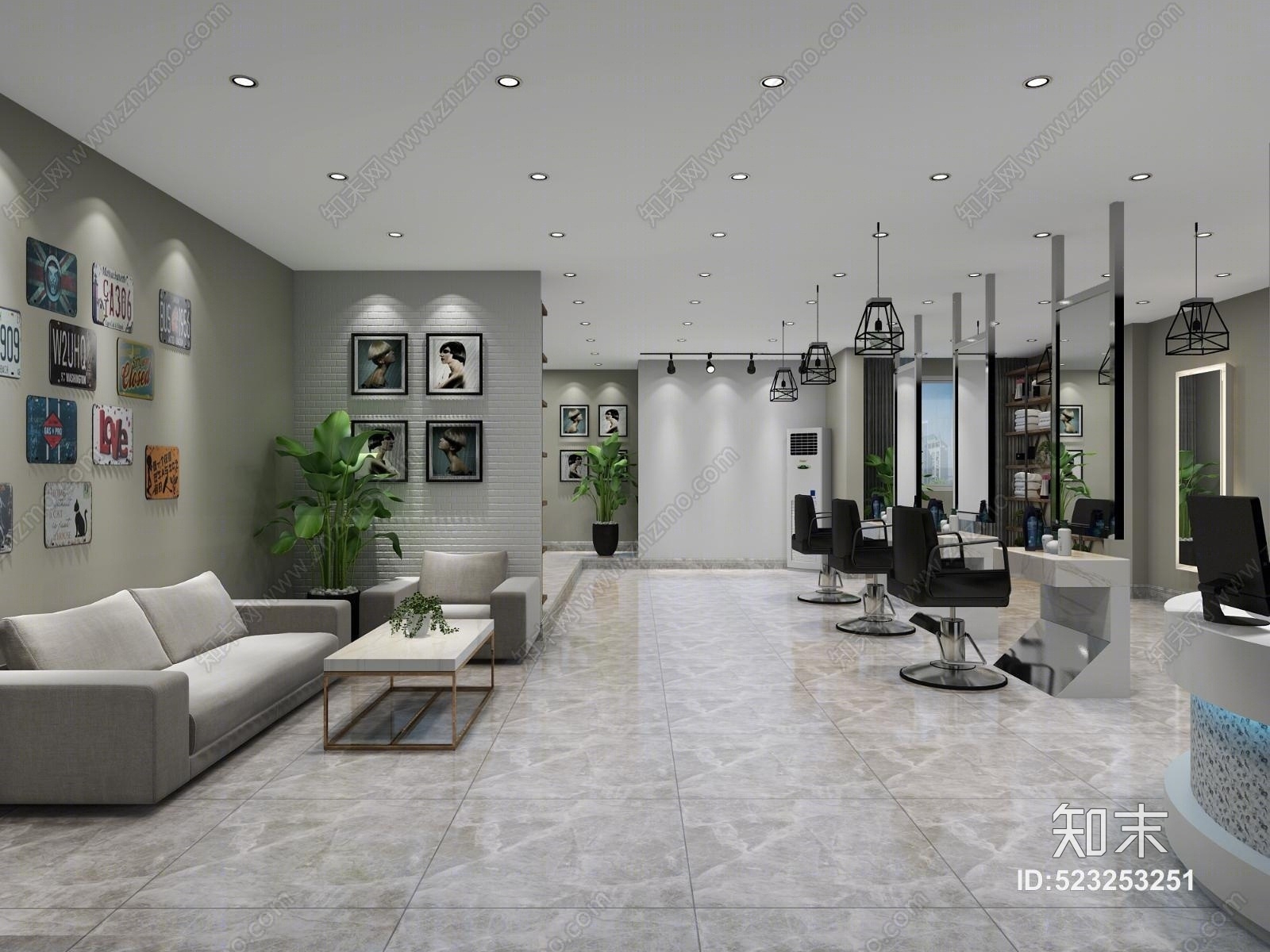 现代理发店3D模型下载【ID:523253251】