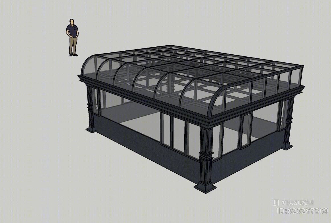 阳光温室小居室SU模型下载【ID:823287569】