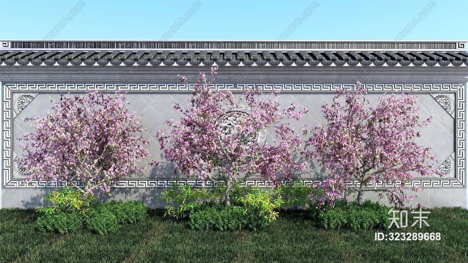 传统中式桃树3D模型下载【ID:323289668】