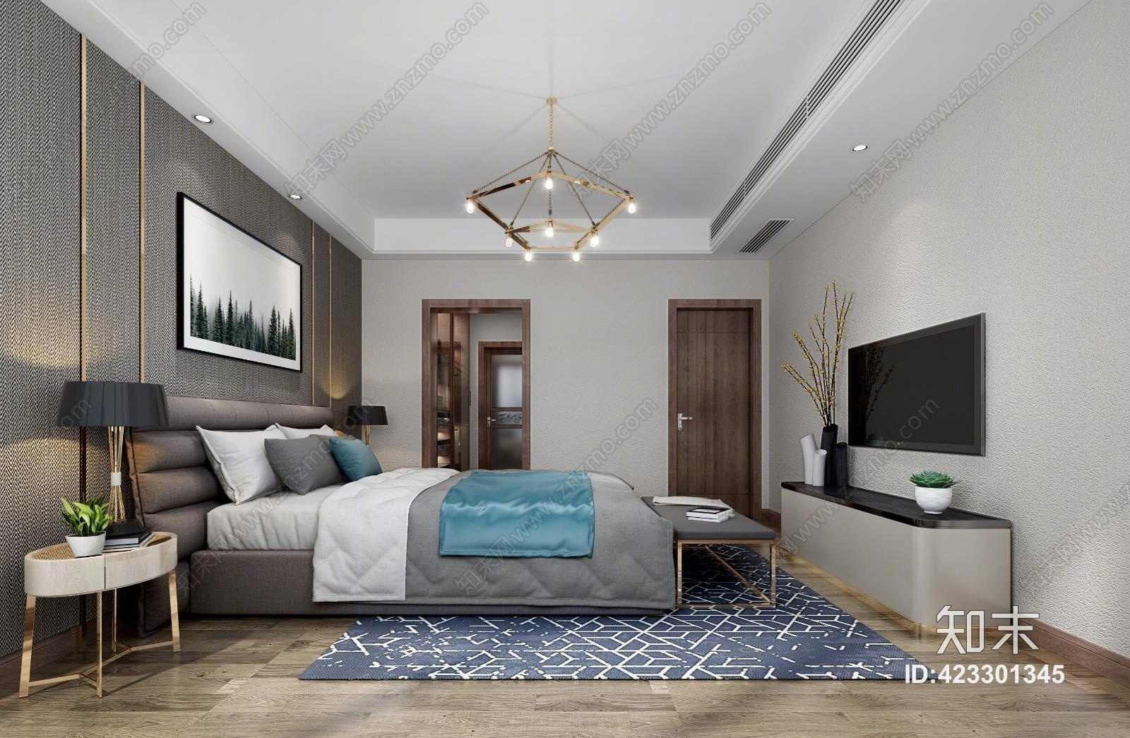 北欧灯具3D模型下载【ID:423301345】