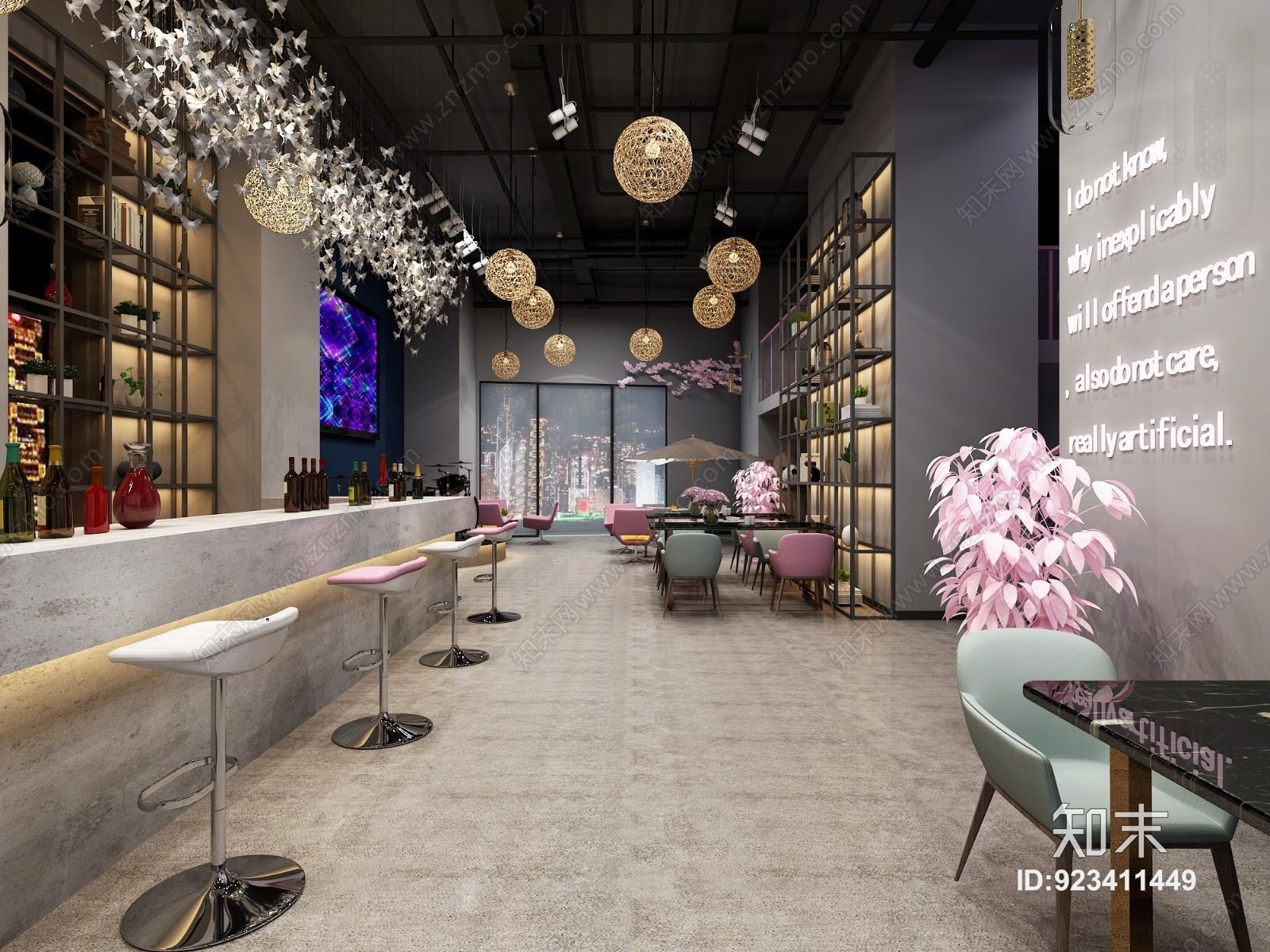 其他混搭酒吧3D模型下载【ID:923411449】