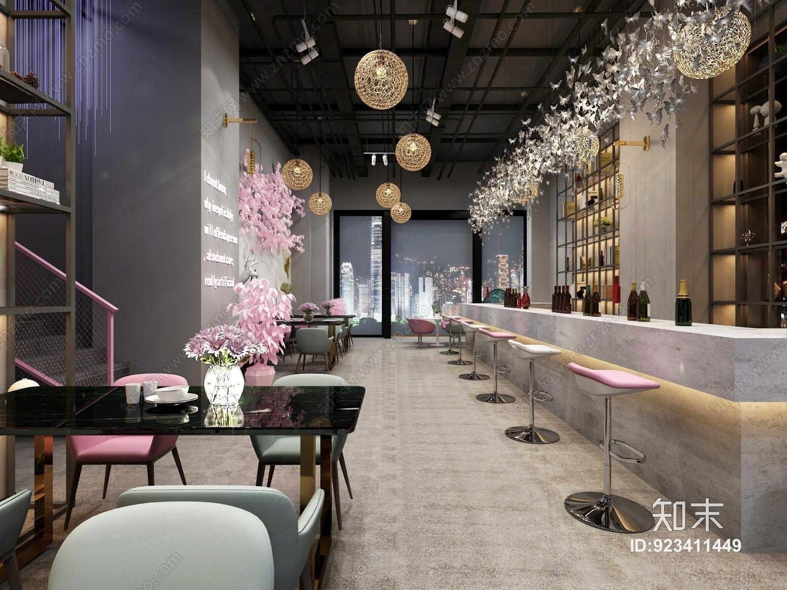 其他混搭酒吧3D模型下载【ID:923411449】