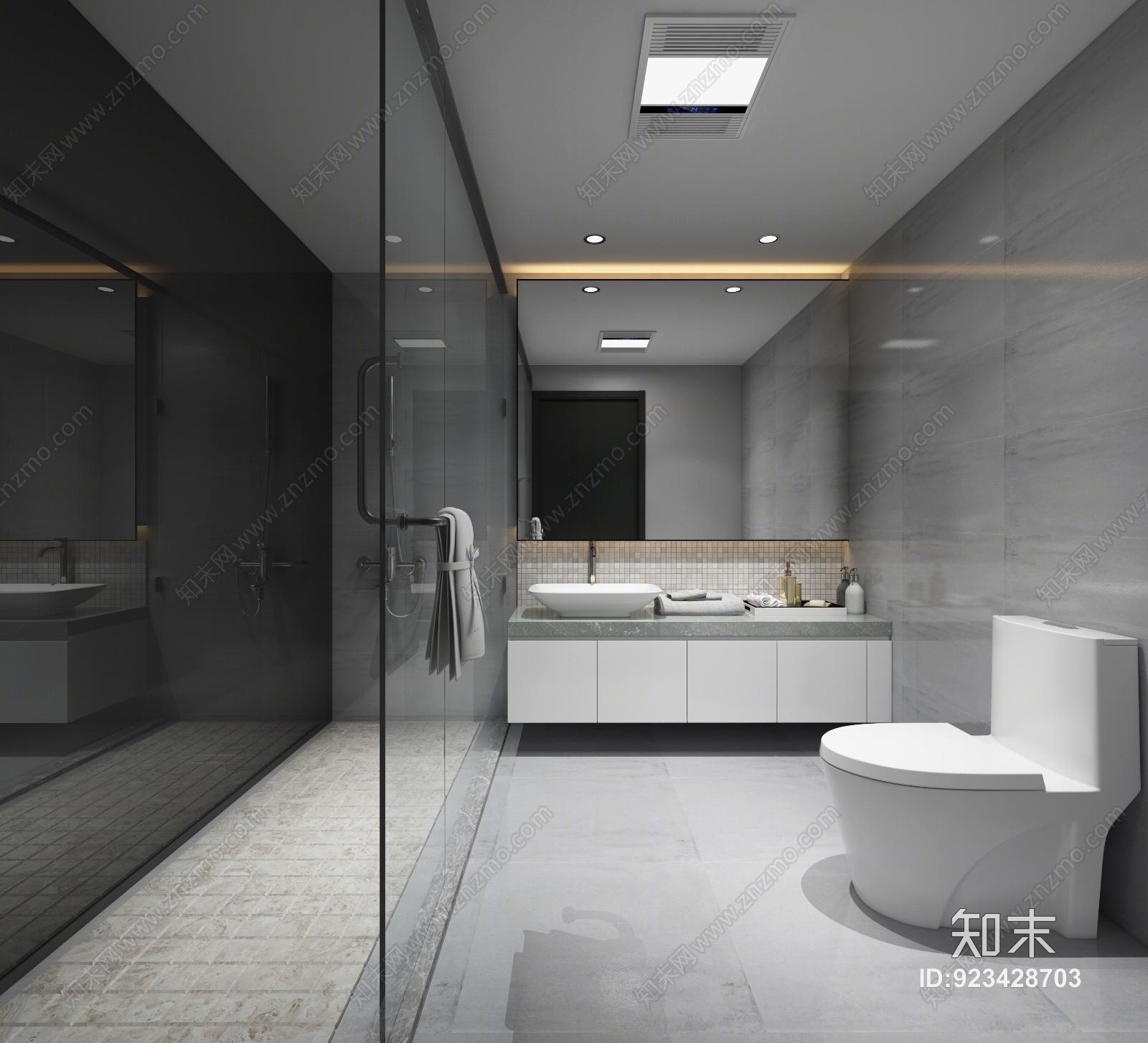 现代公寓客餐厅3D模型下载【ID:923428703】