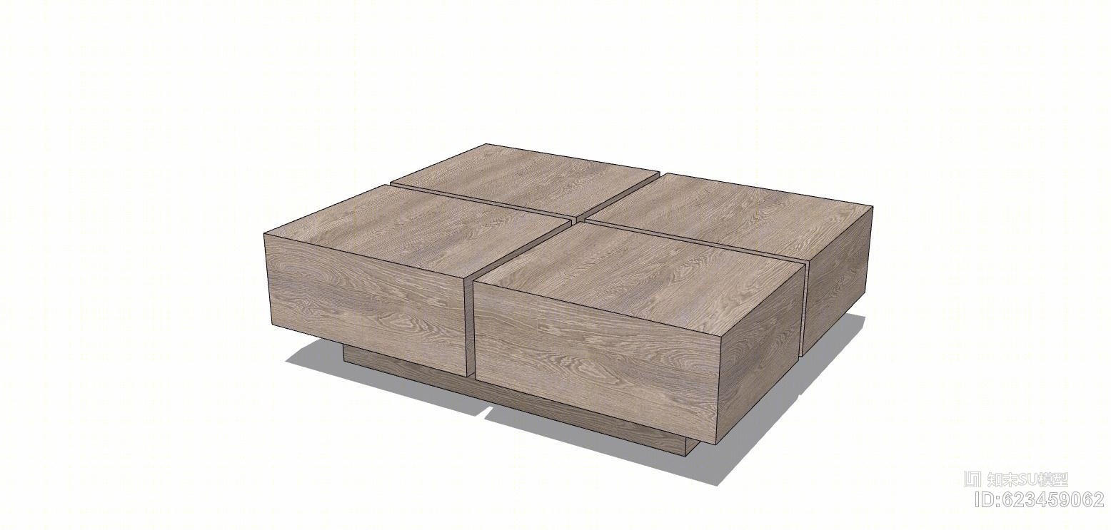 有贴图 模型版本:sketchup 2014              标签 软装家具茶几家居