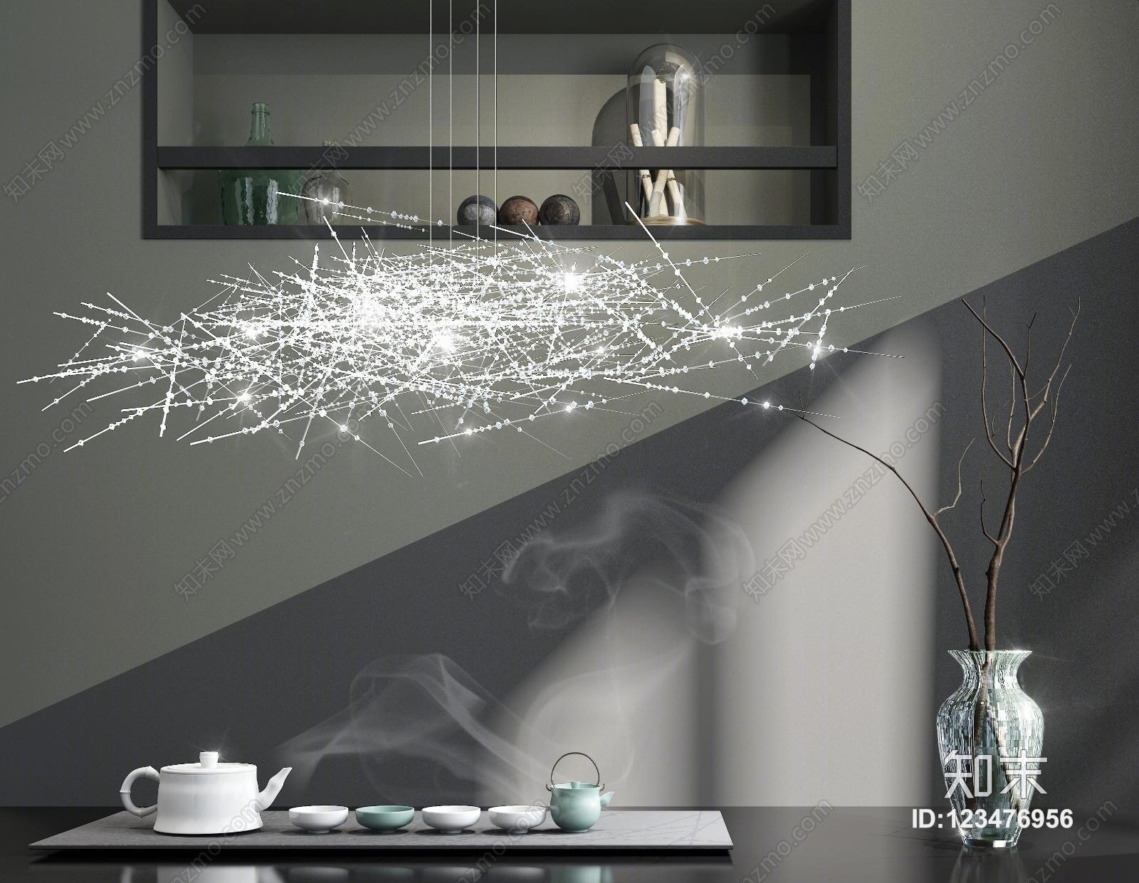 北欧休闲茶室3D模型下载【ID:123476956】