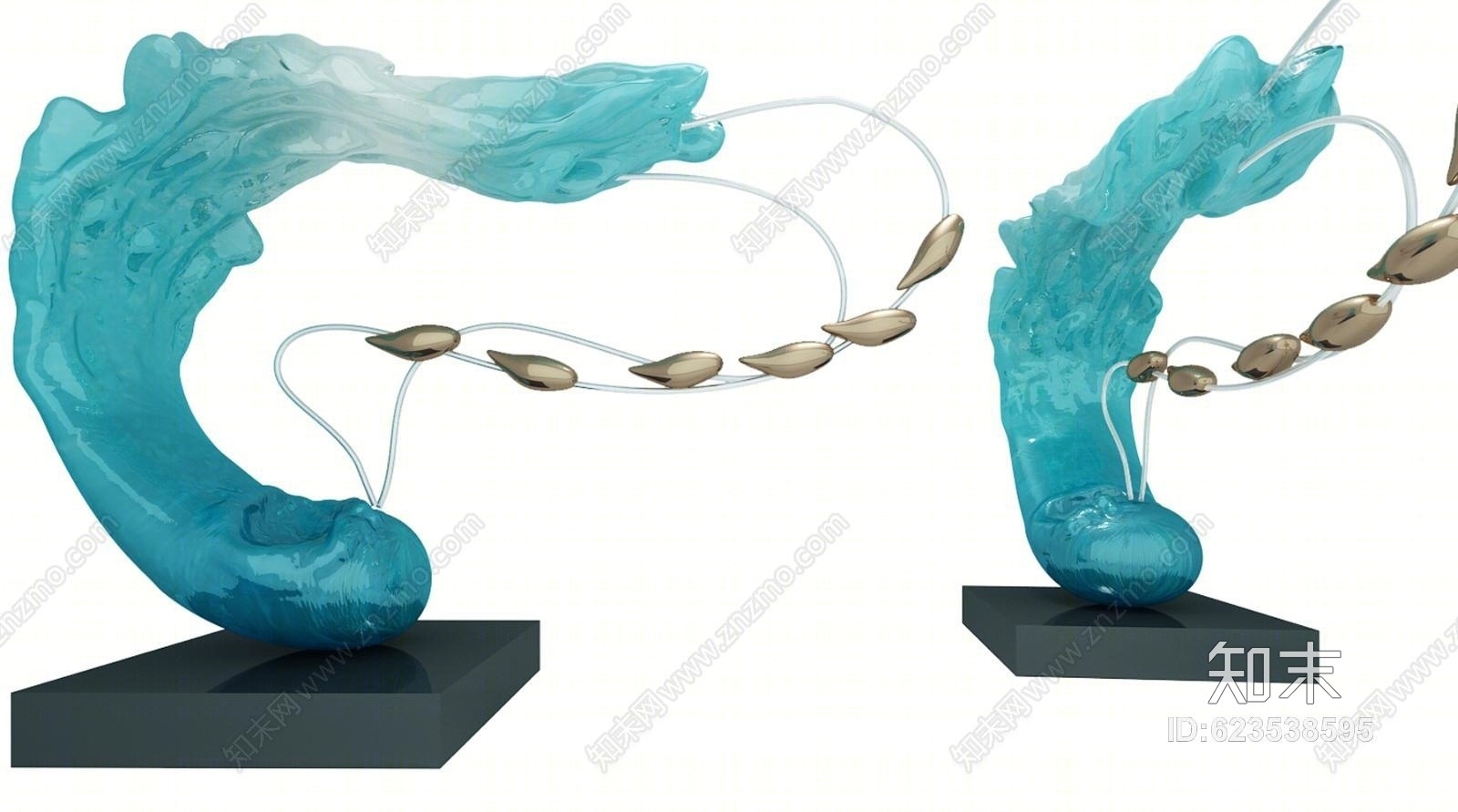 唯雅艺术现代玉石摆件3D模型下载【ID:623538595】