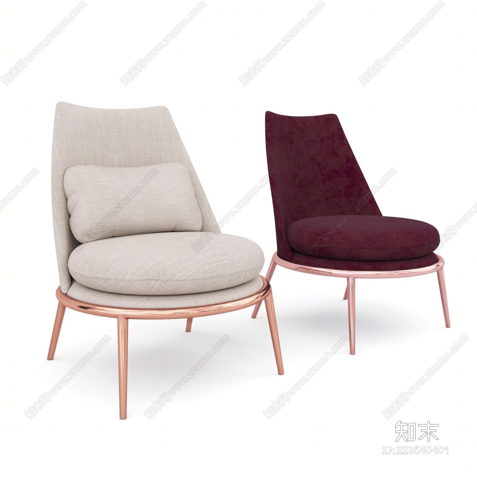 现代休闲椅子模型3D模型下载【ID:223540401】