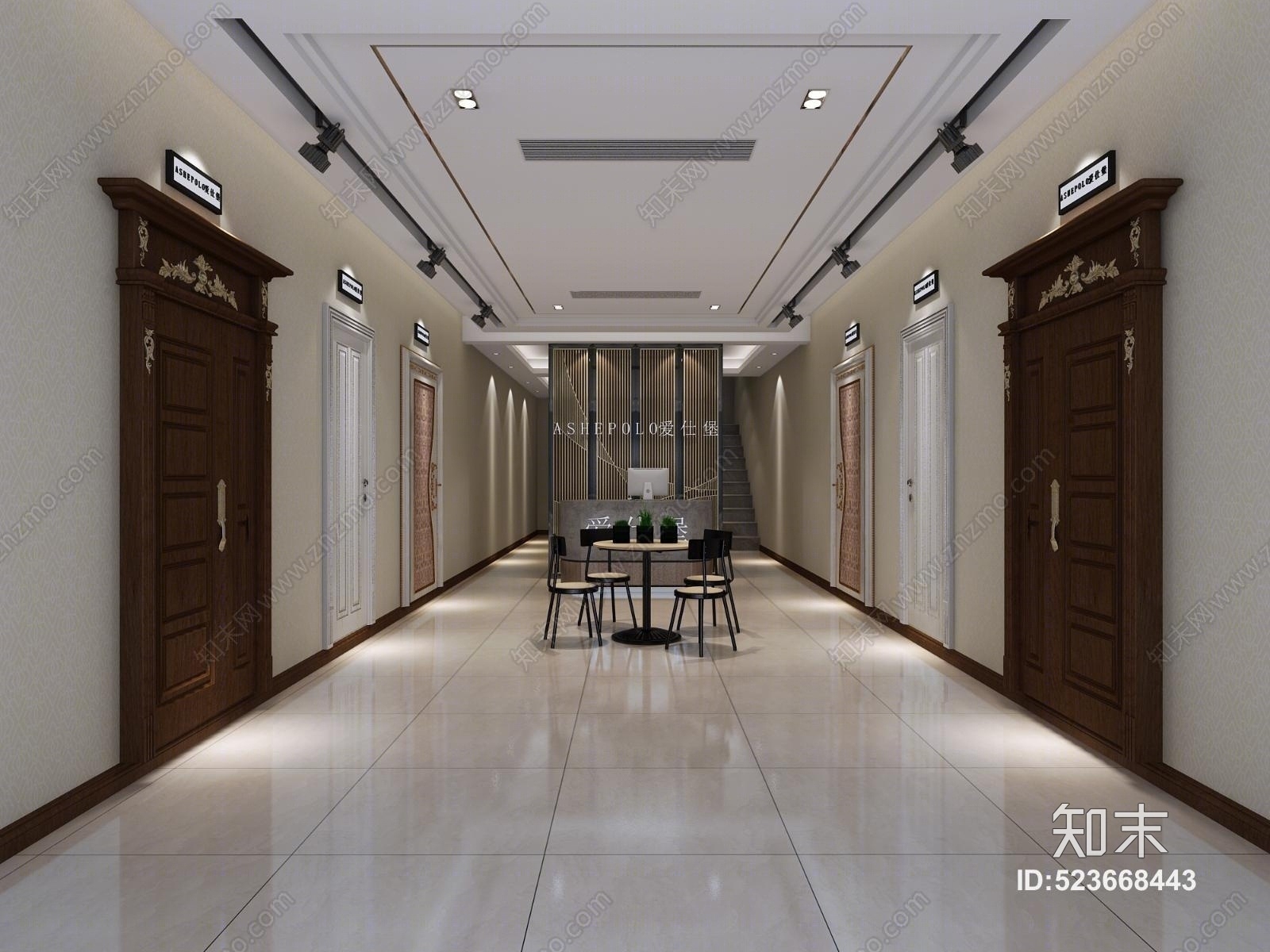 门专卖店铺模型3D模型下载【ID:523668443】