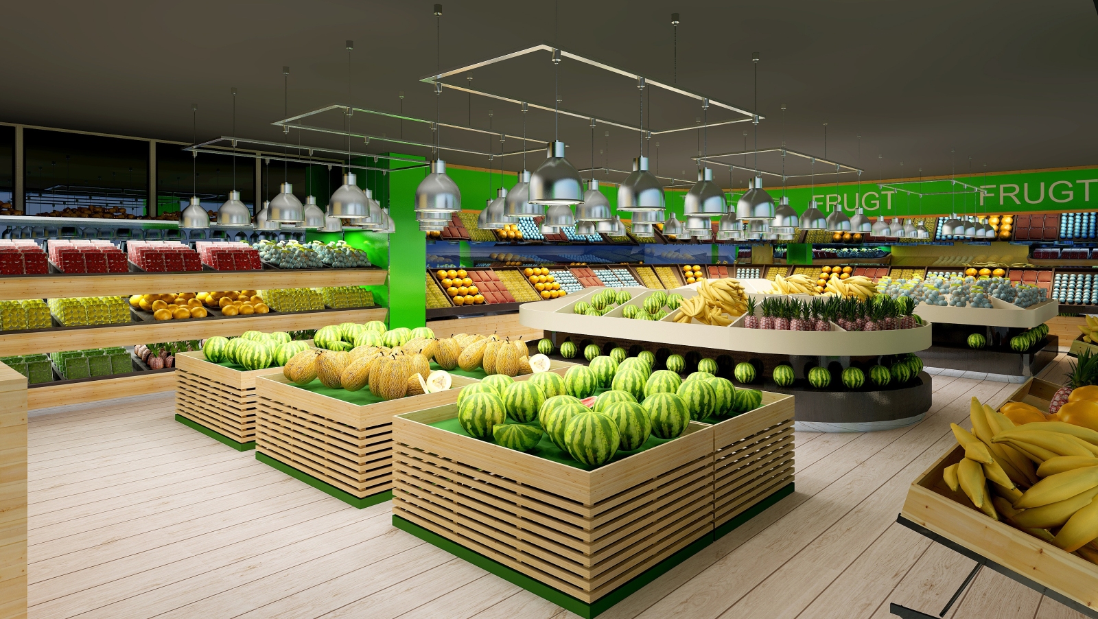 现代水果店3D模型下载【ID:623769334】