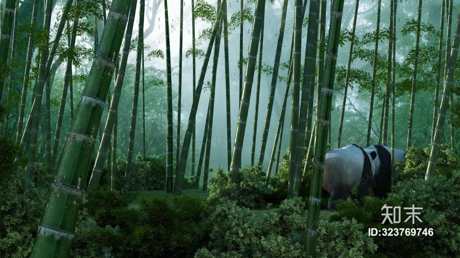 现代竹林3D模型下载【ID:323769746】