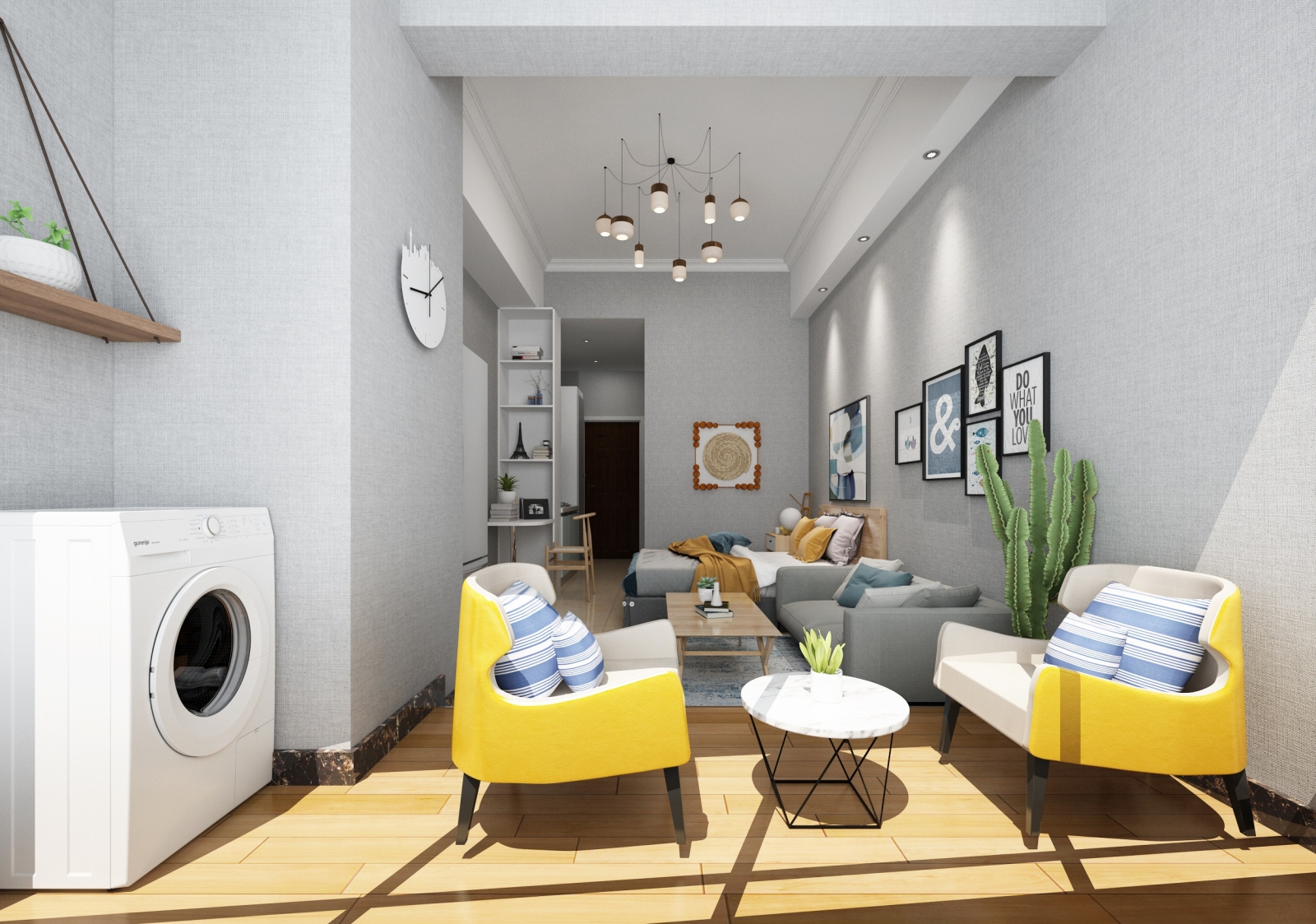 北欧公寓3D模型下载【ID:923775769】