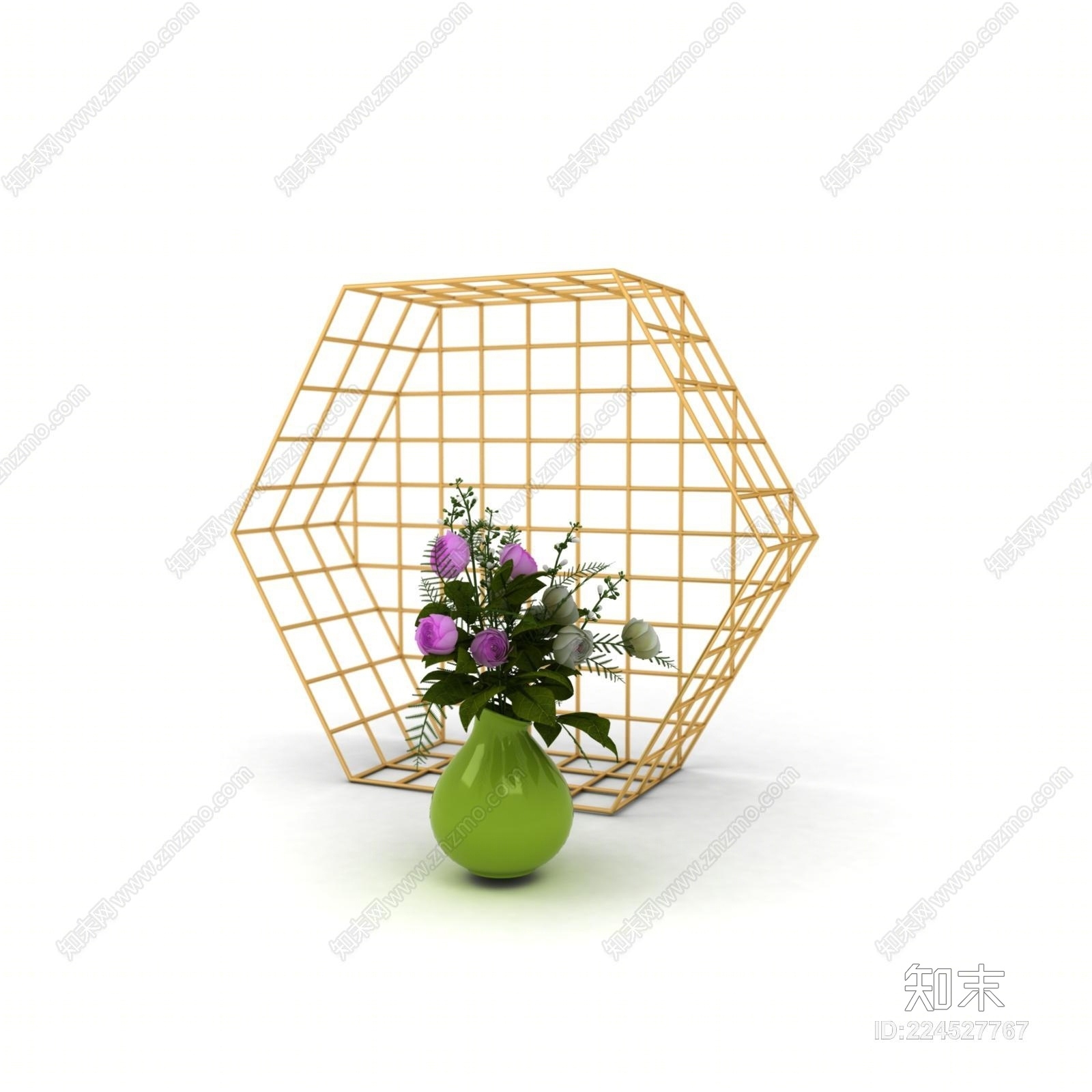 装饰挂件花瓶.3D模型下载【ID:224527767】
