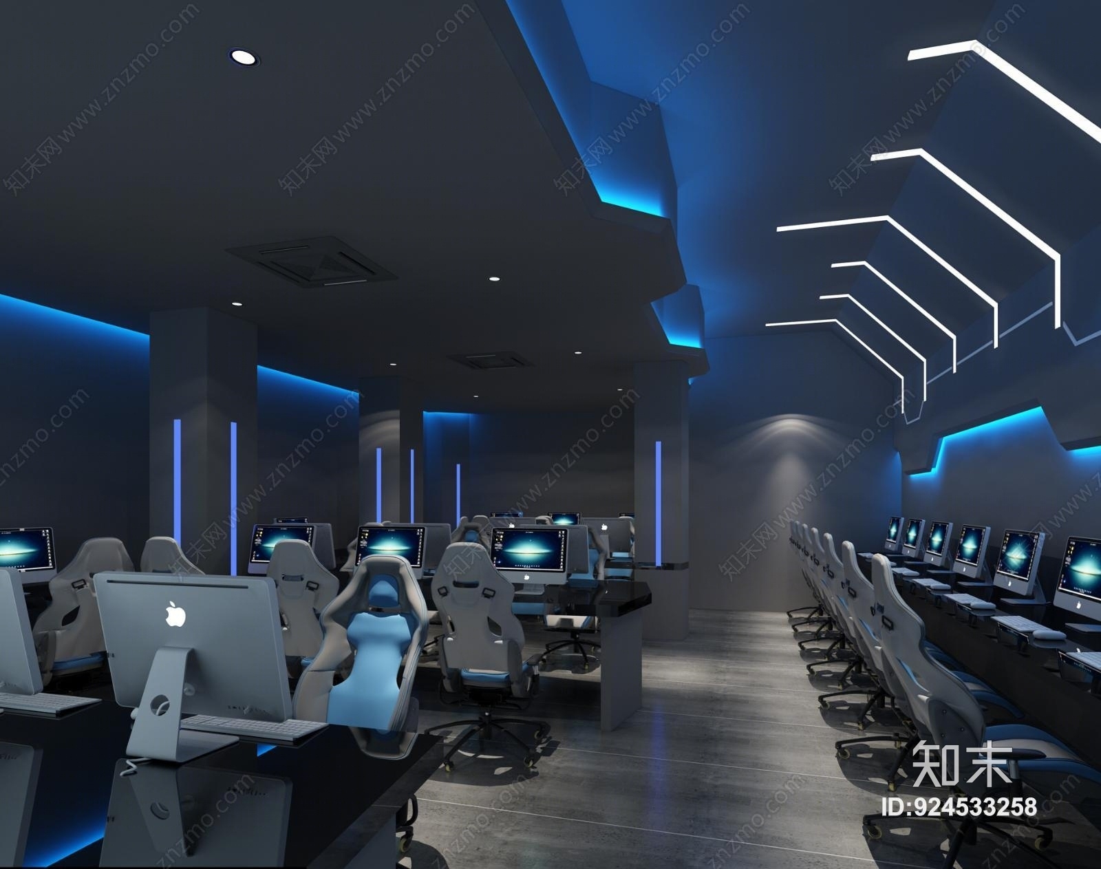 现代网咖3D模型下载【ID:924533258】