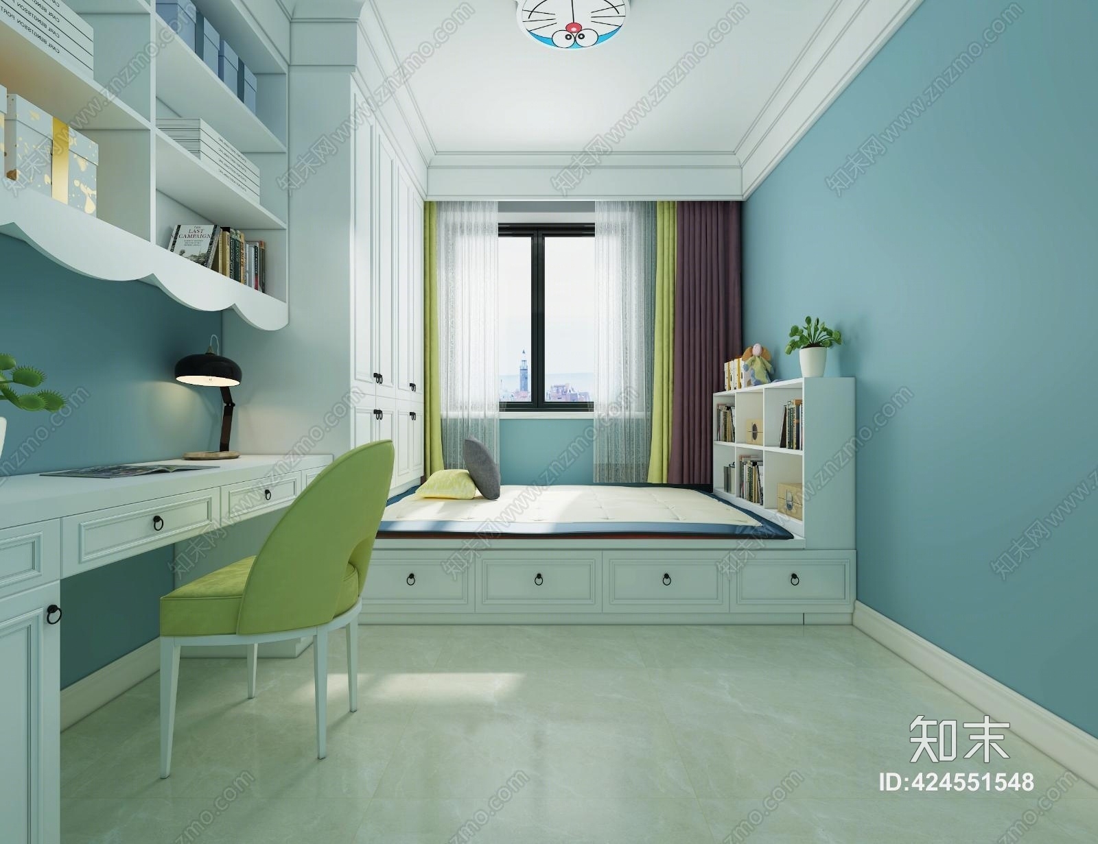 北欧儿童房间3D模型下载【ID:424551548】