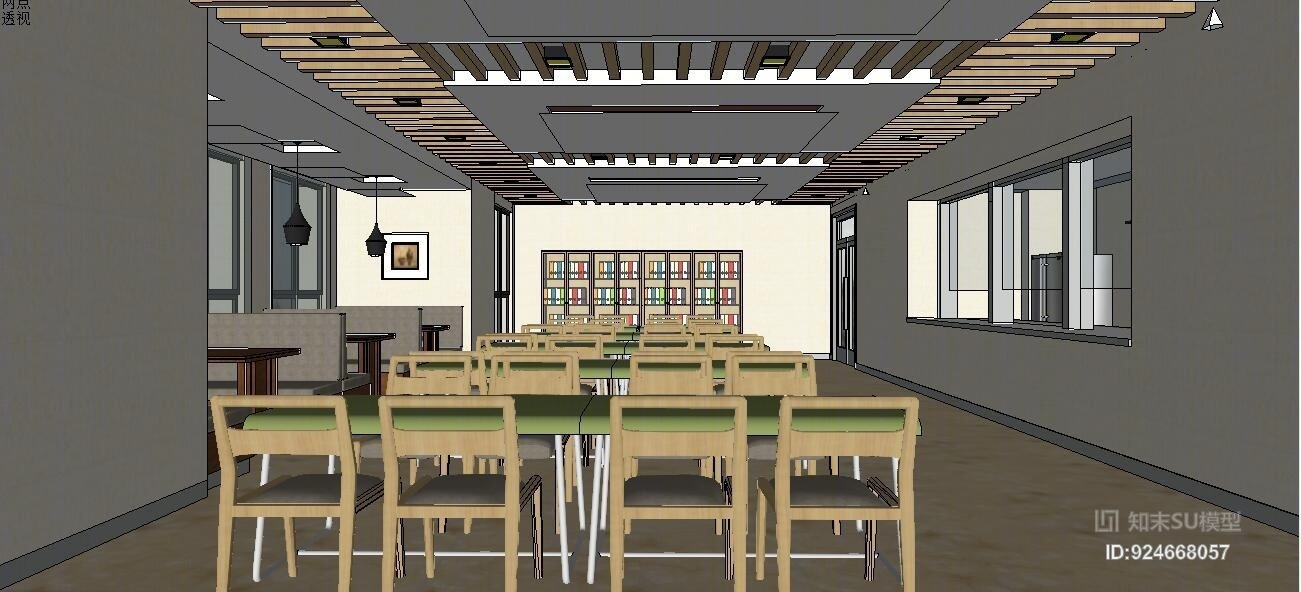 餐厅SU模型下载【ID:924668057】