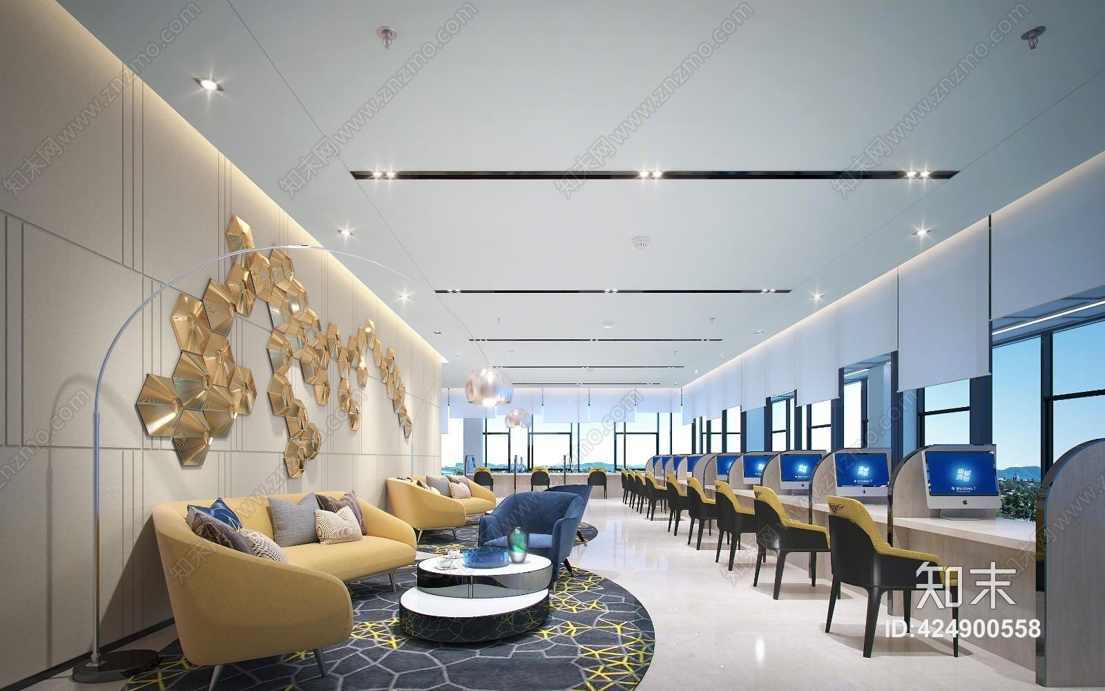 欧式古典会客厅3D模型下载【ID:424900558】