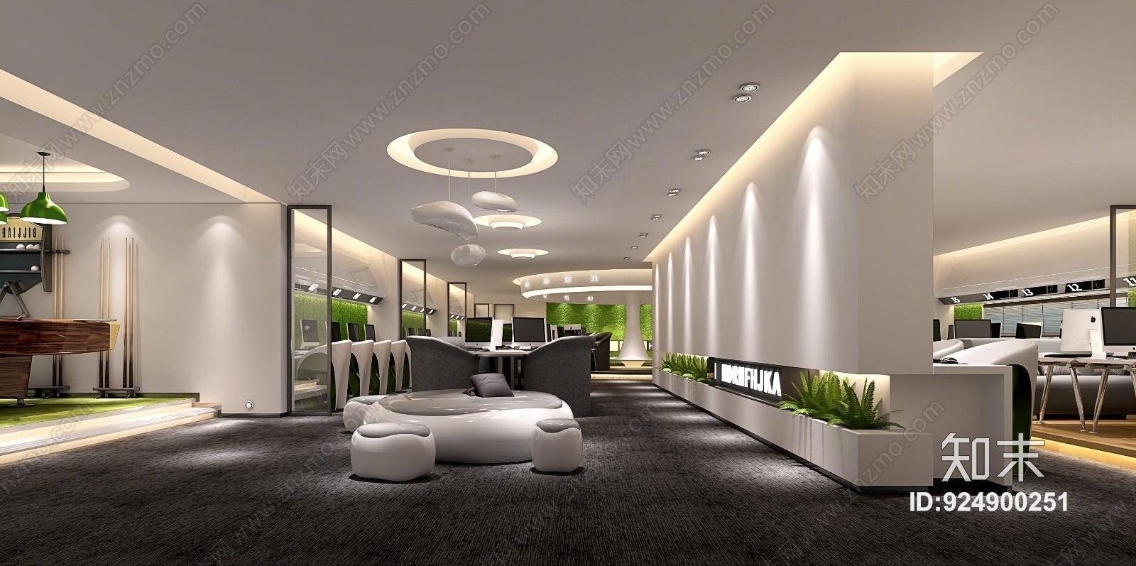 现代网咖3D模型下载【ID:924900251】