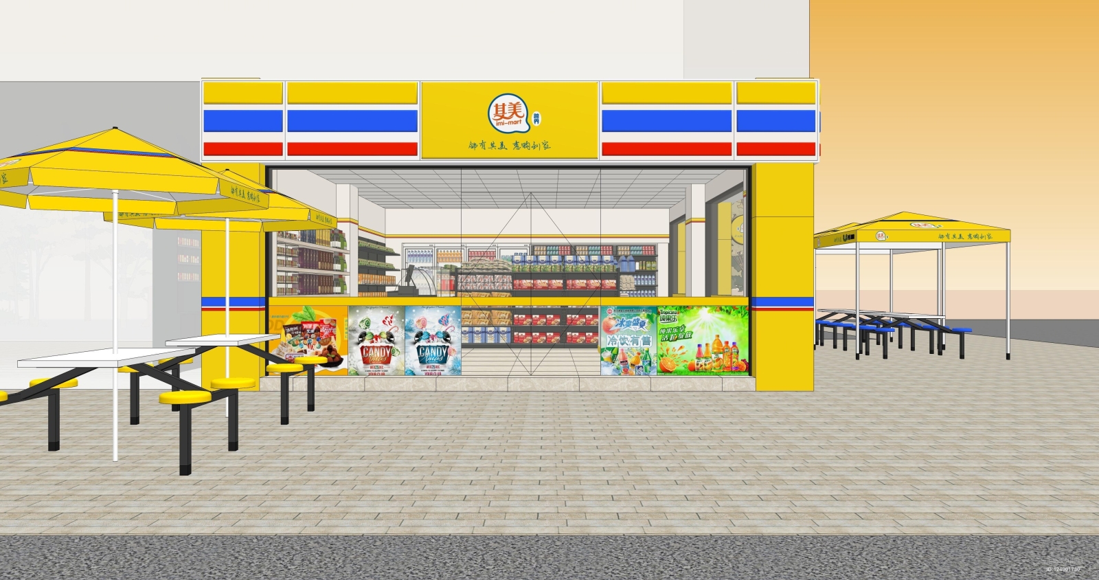 便利店SU模型下载【ID:124901730】
