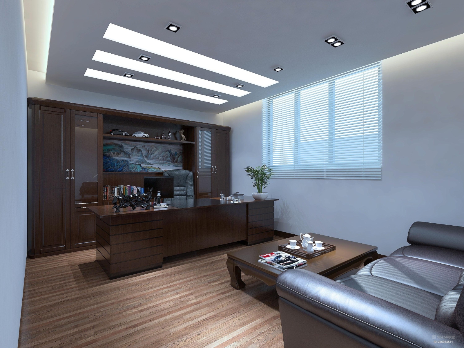 汽车修理厂SU模型下载【ID:225034511】