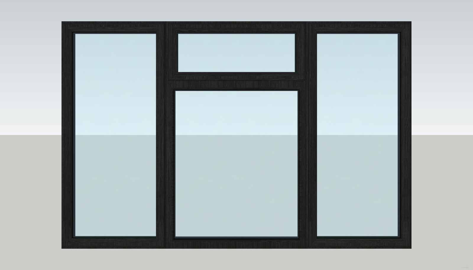 木质窗（原创）SU模型下载【ID:925045355】