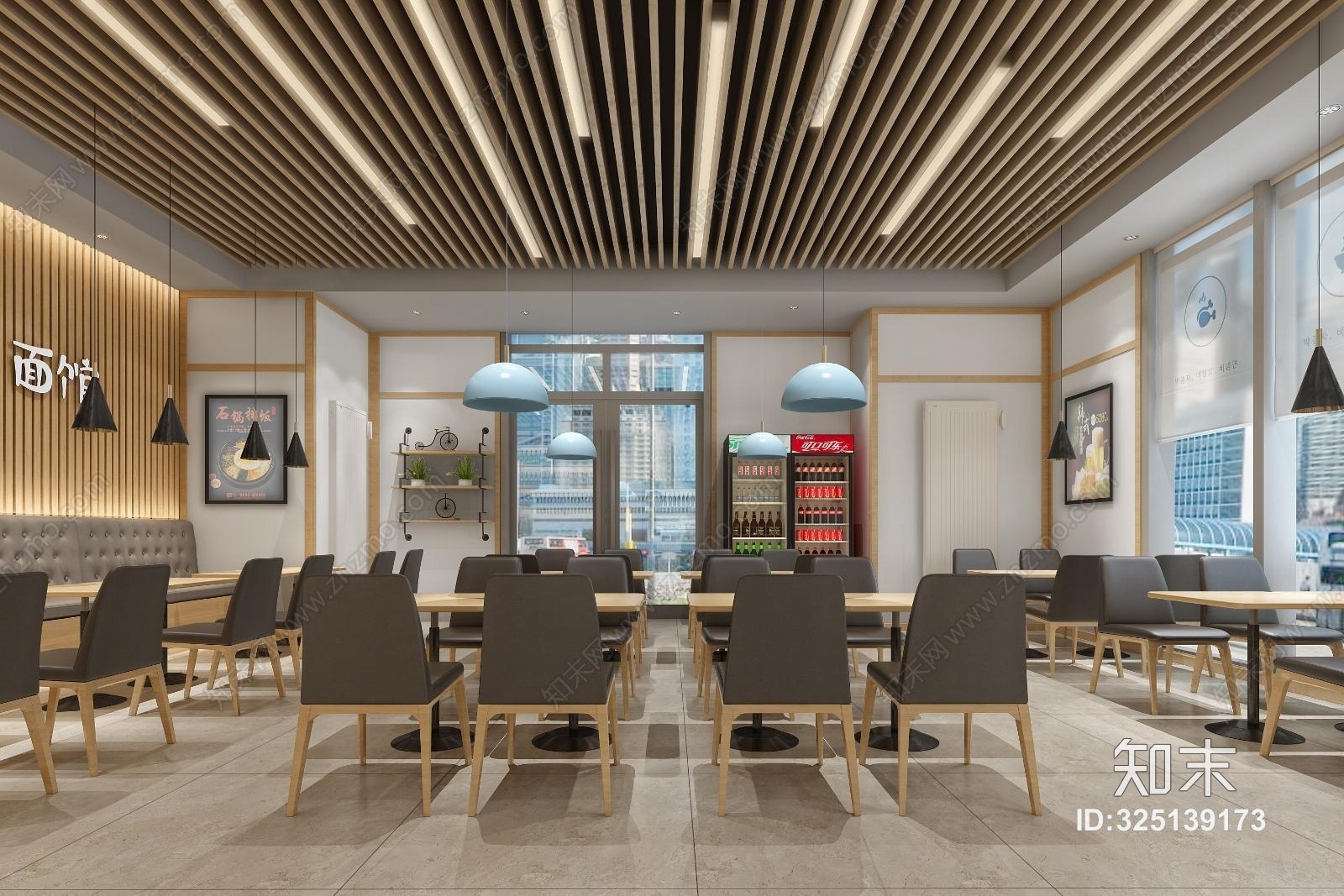 韩式餐厅3D模型下载【ID:325139173】