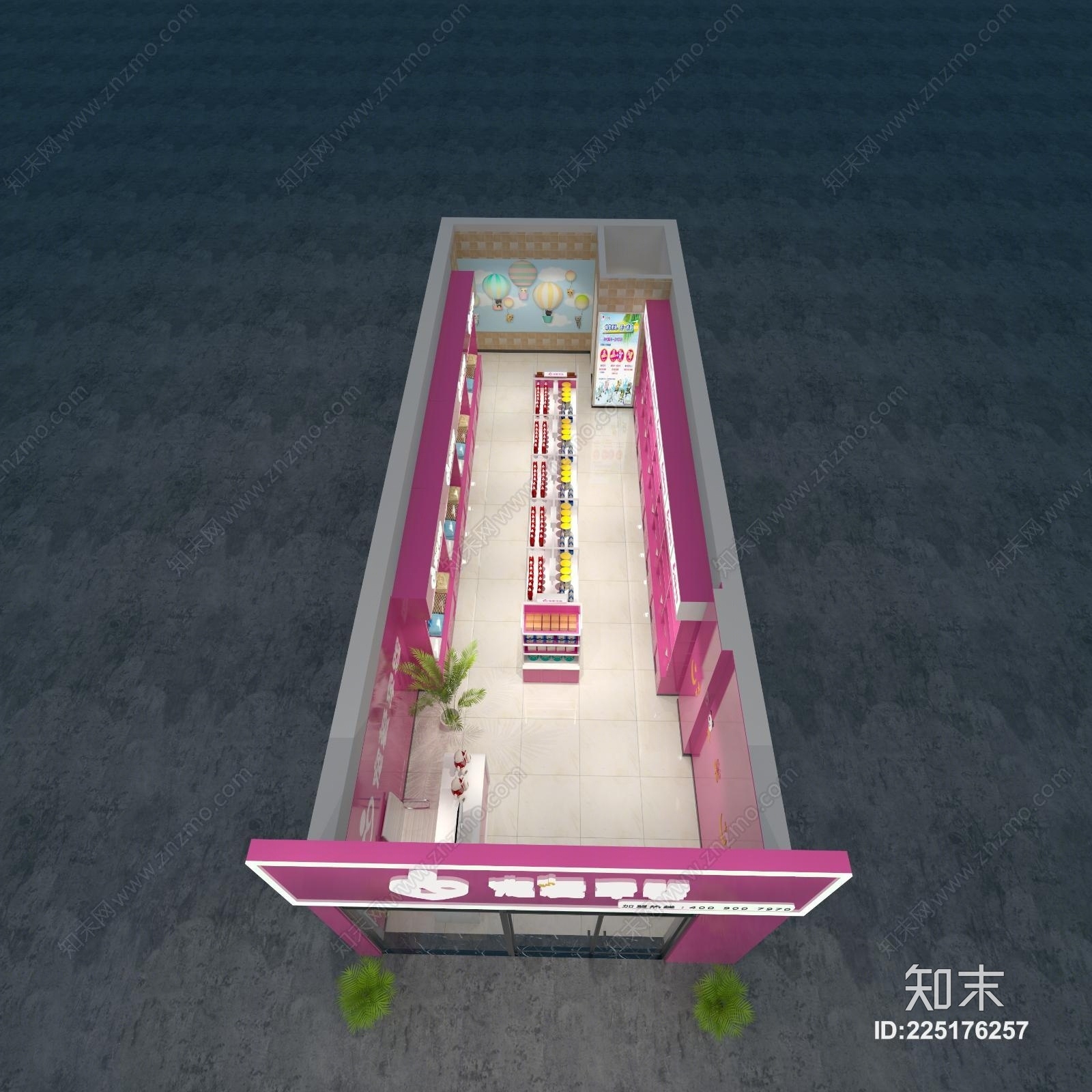 现代母婴店3D模型下载【ID:225176257】