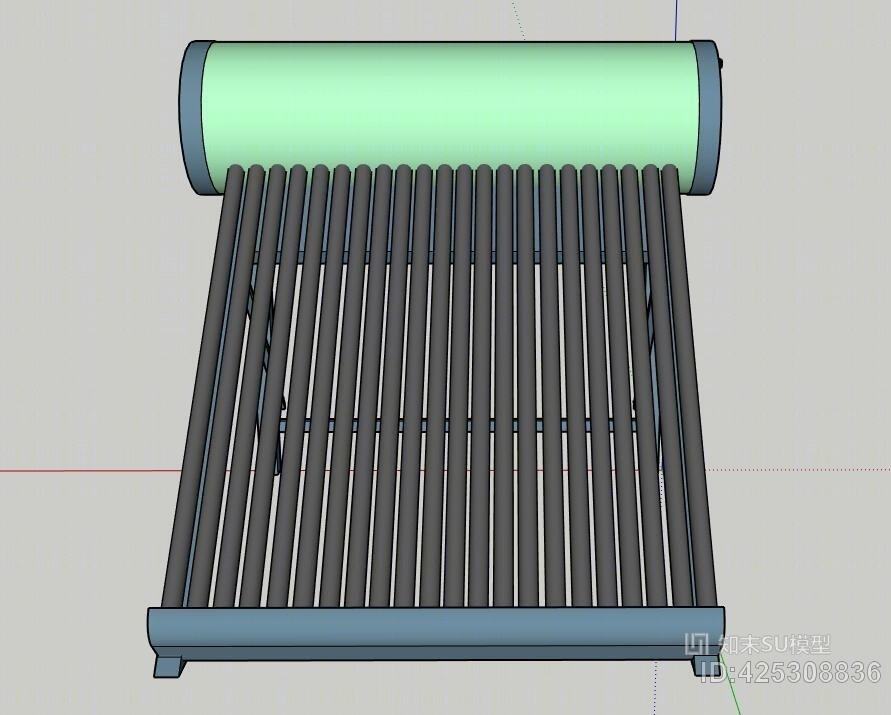 太阳能热水器图SU模型下载【ID:425308836】