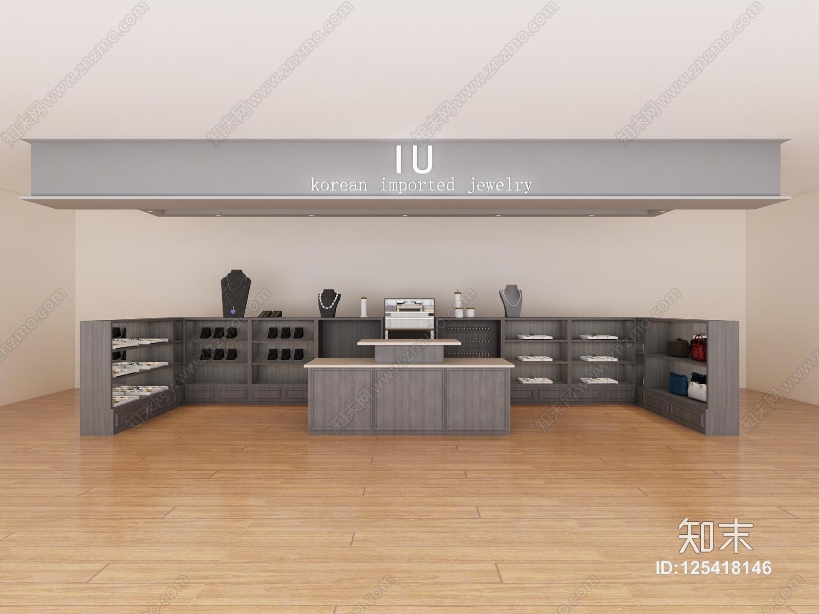 商品展柜3D模型下载【ID:125418146】