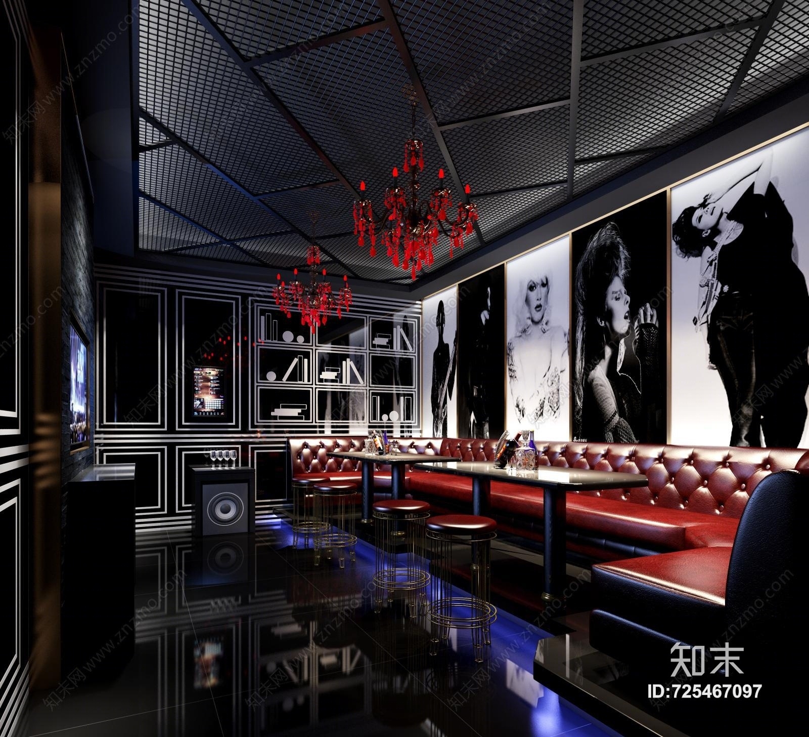 现代卡拉ok ktv包间 点歌台贴图贴图下载_现代卡拉ok ktv包间 点歌台