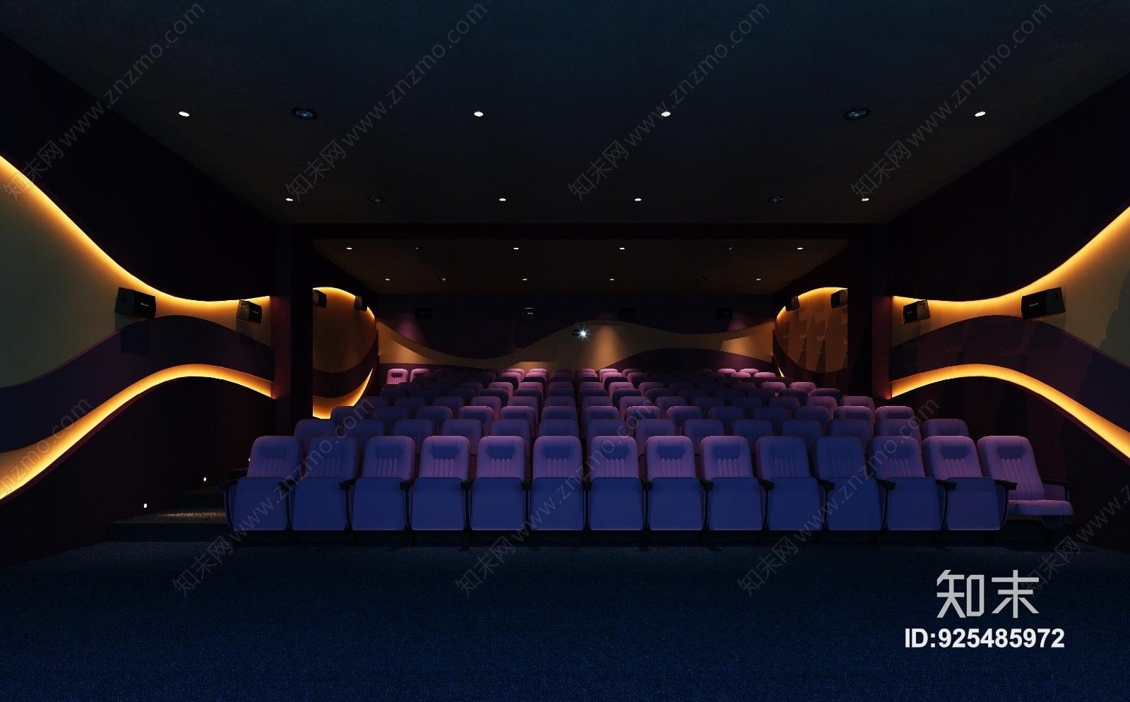 现代电影院3D模型下载【ID:925485972】