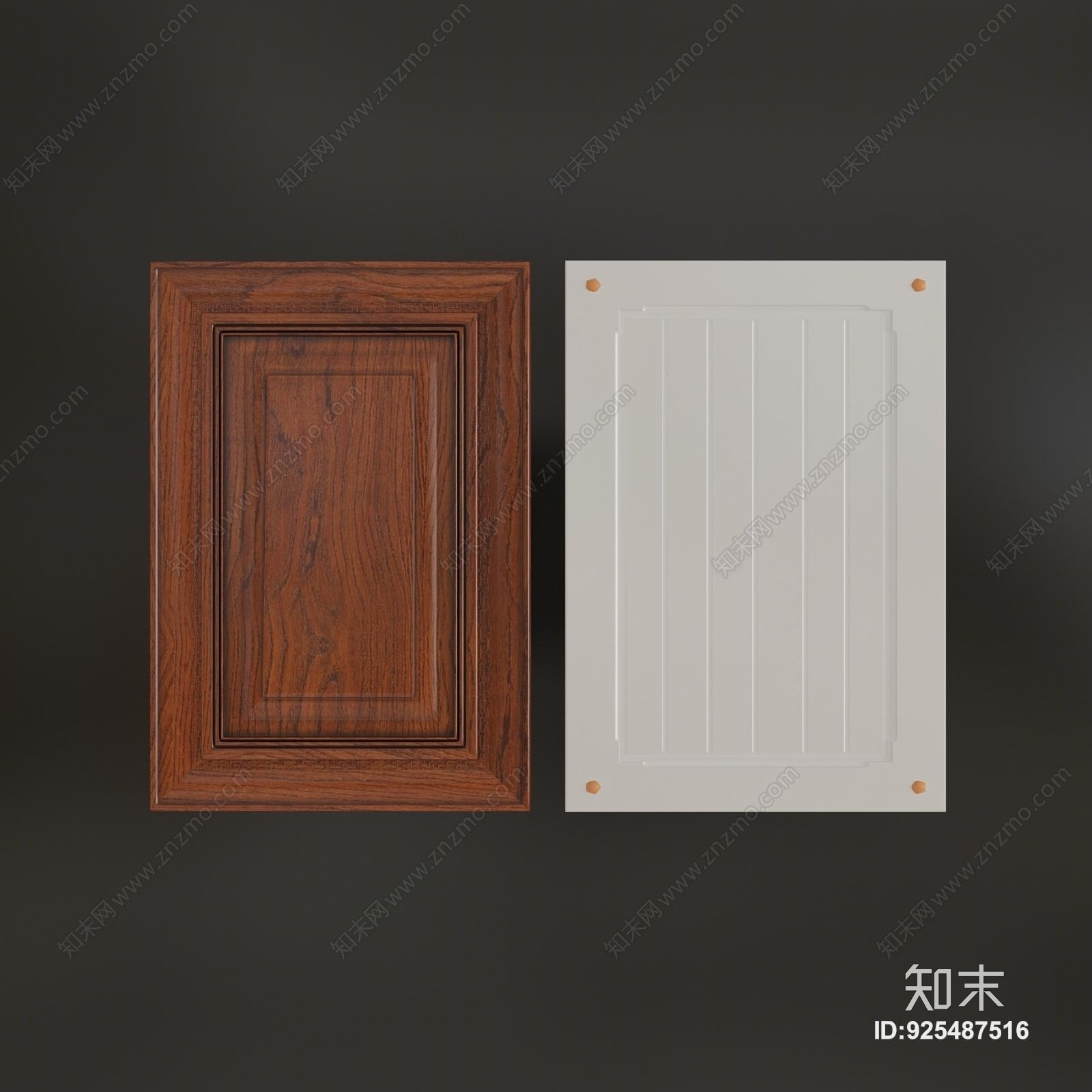 现代家具常用掩门3D模型下载【ID:925487516】