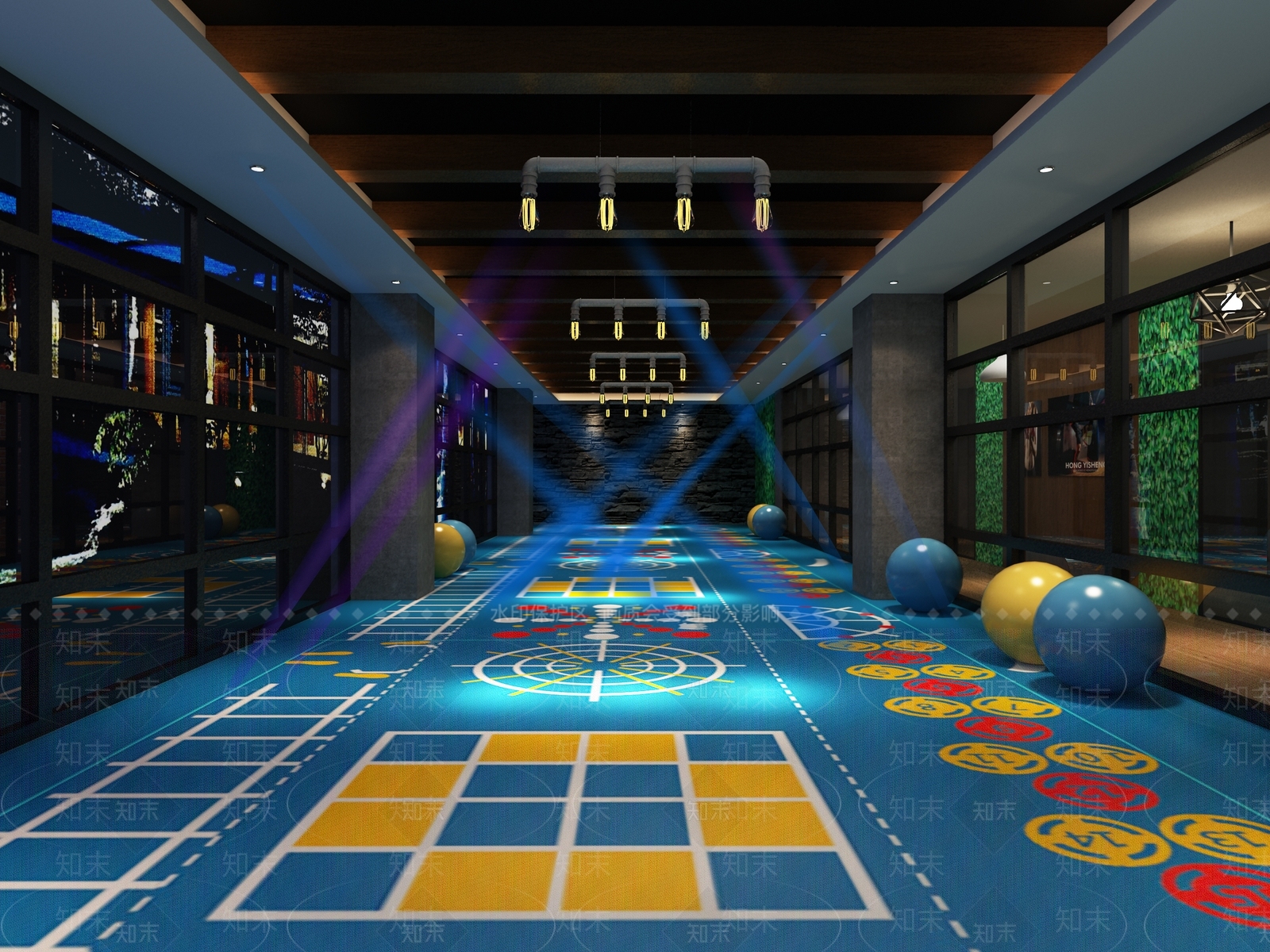 现代私教室3D模型下载【ID:932441661】