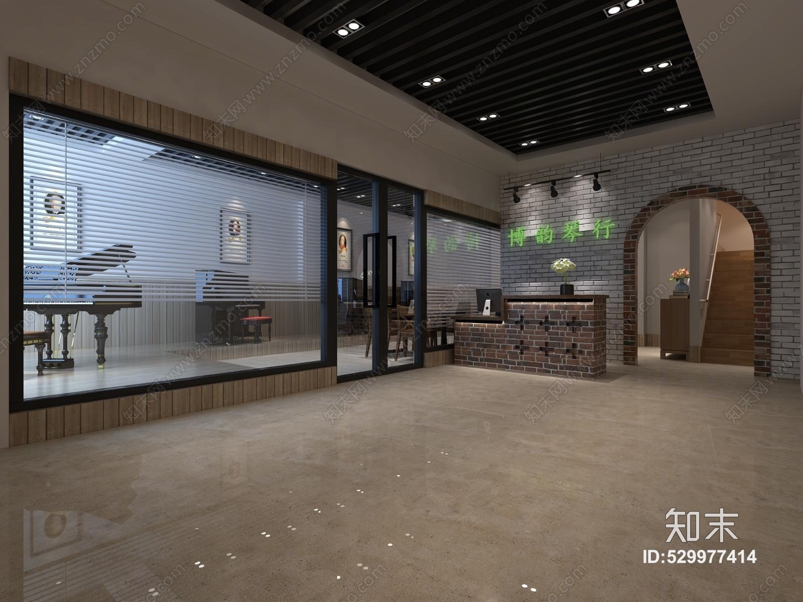 琴行3D模型下载【ID:529977414】