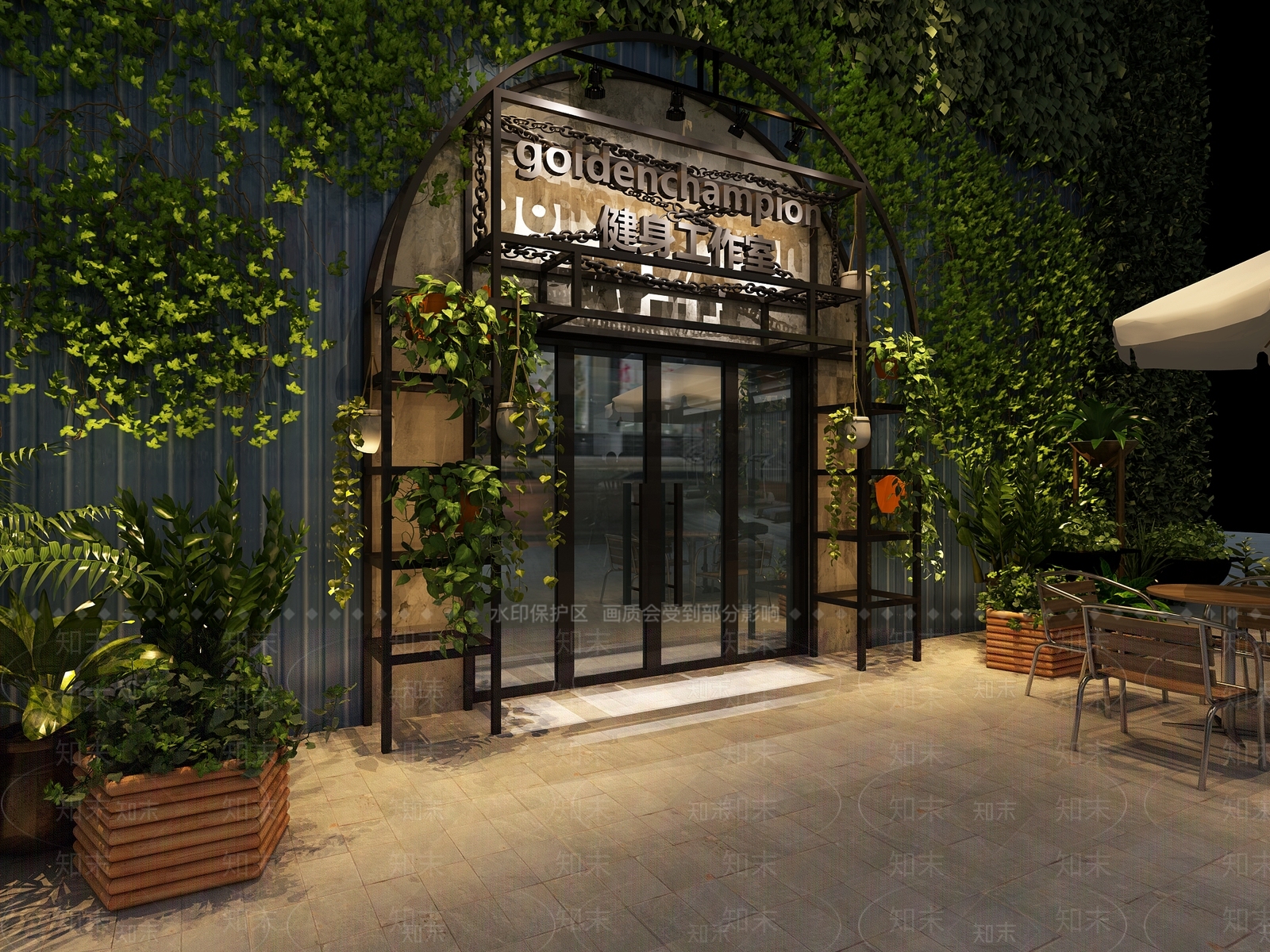 工业风健身房3D模型下载【ID:933174578】