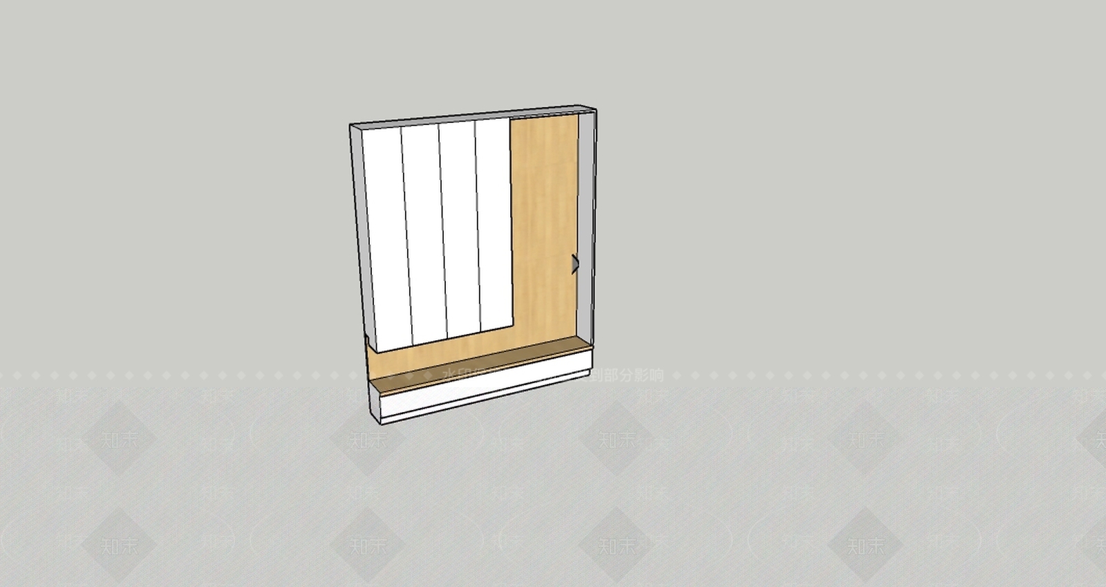 玄关精美柜子电开关SU模型下载【ID:732245418】