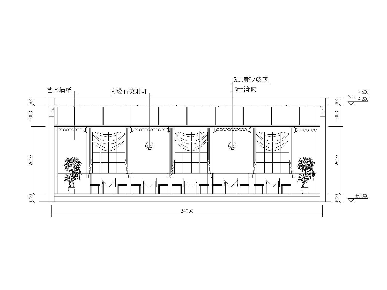 LOFT工业风格酒吧装修施工图（附效果图）cad施工图下载【ID:733597400】