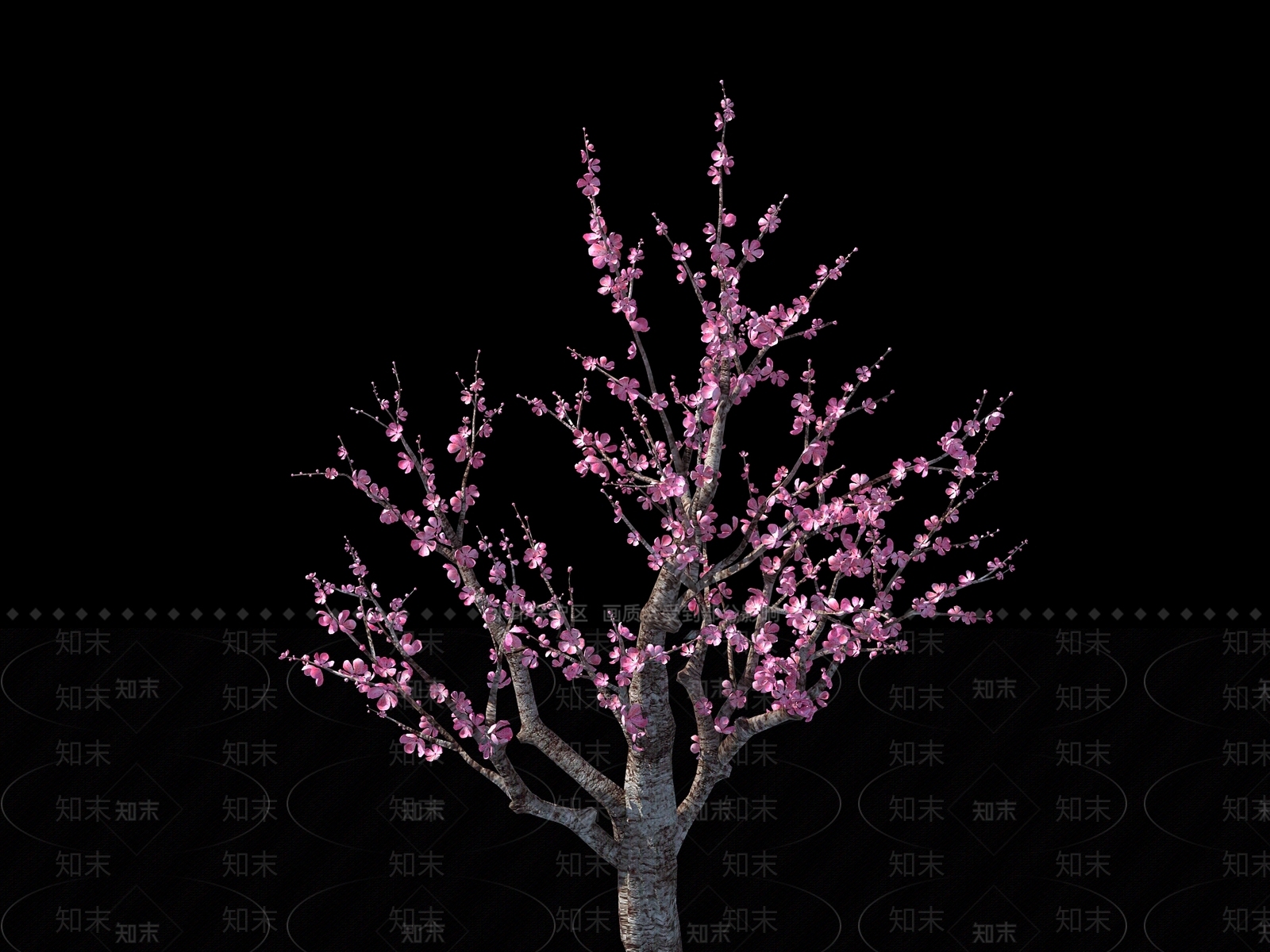 现代桃树3D模型下载【ID:334803621】