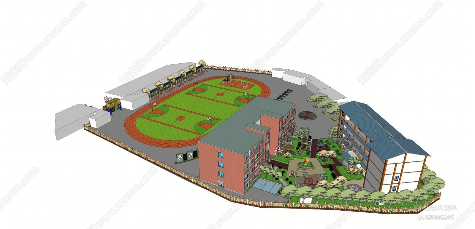 学校su模型下载【id:828682206】