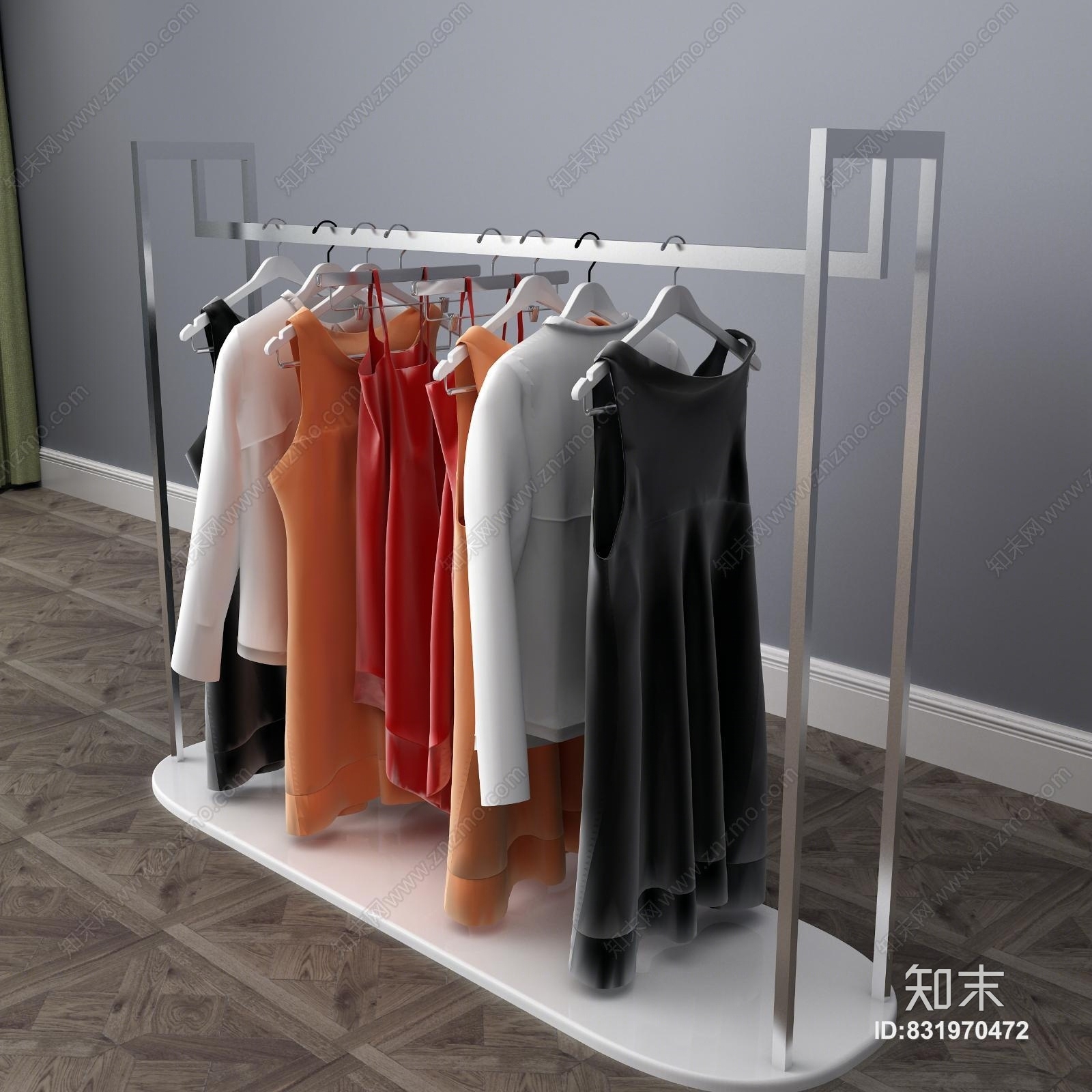 现代衣服3D模型下载【ID:831970472】