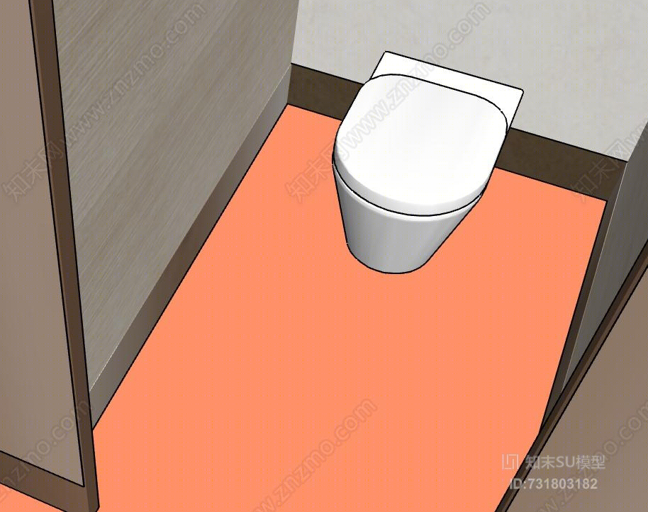 公共场所卫生间镜子SU模型下载【ID:731803182】