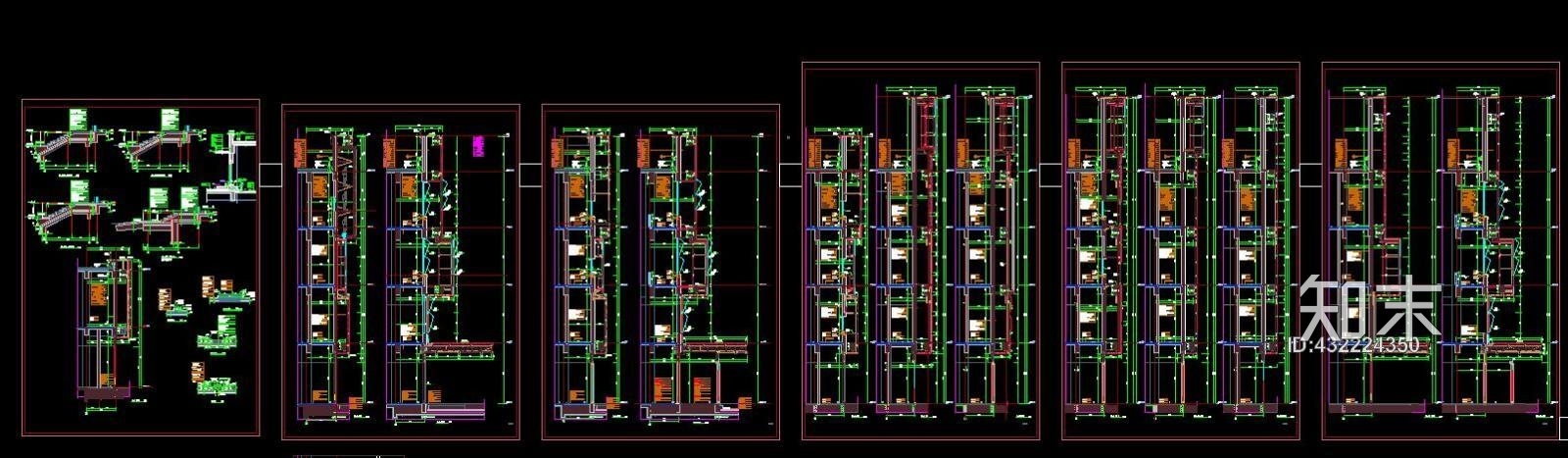 万达商场建筑施工图施工图下载【ID:432224350】