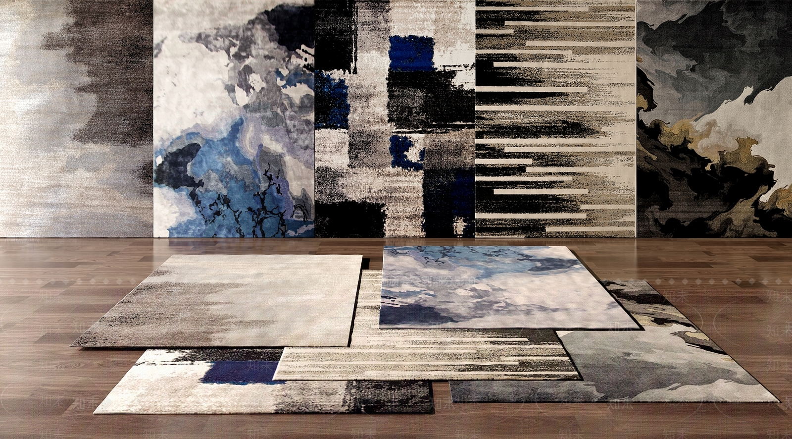 现代地毯模型3D模型下载【ID:434821071】