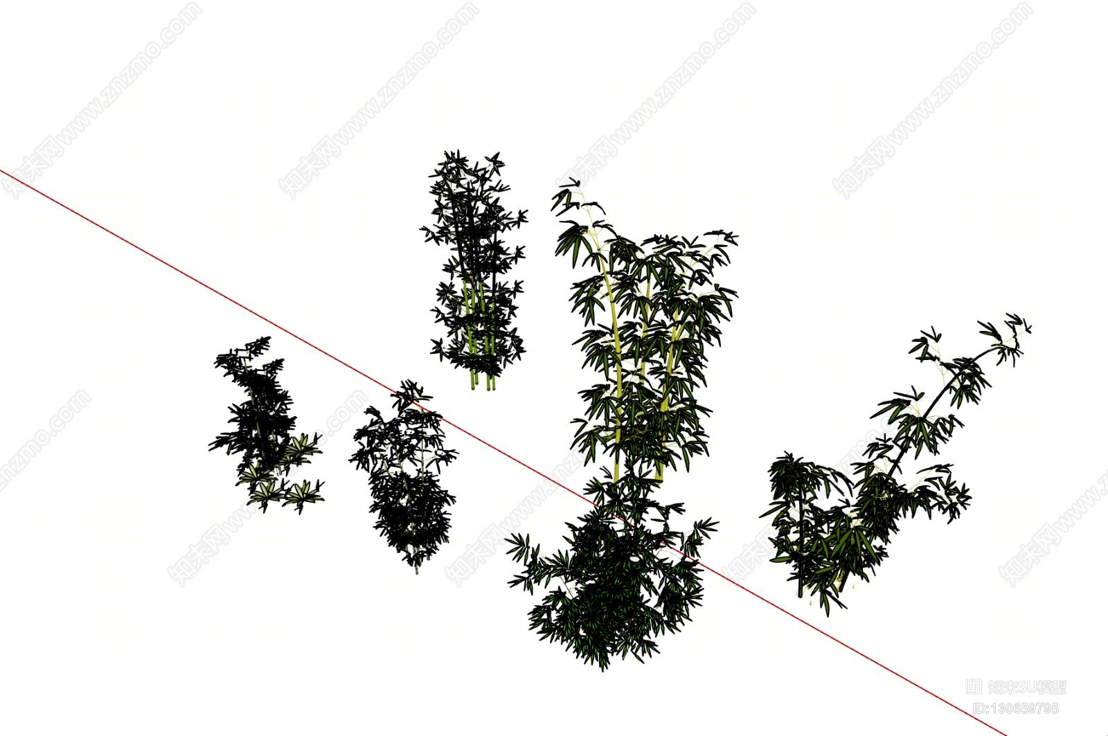 竹子SU模型下载【ID:130659795】